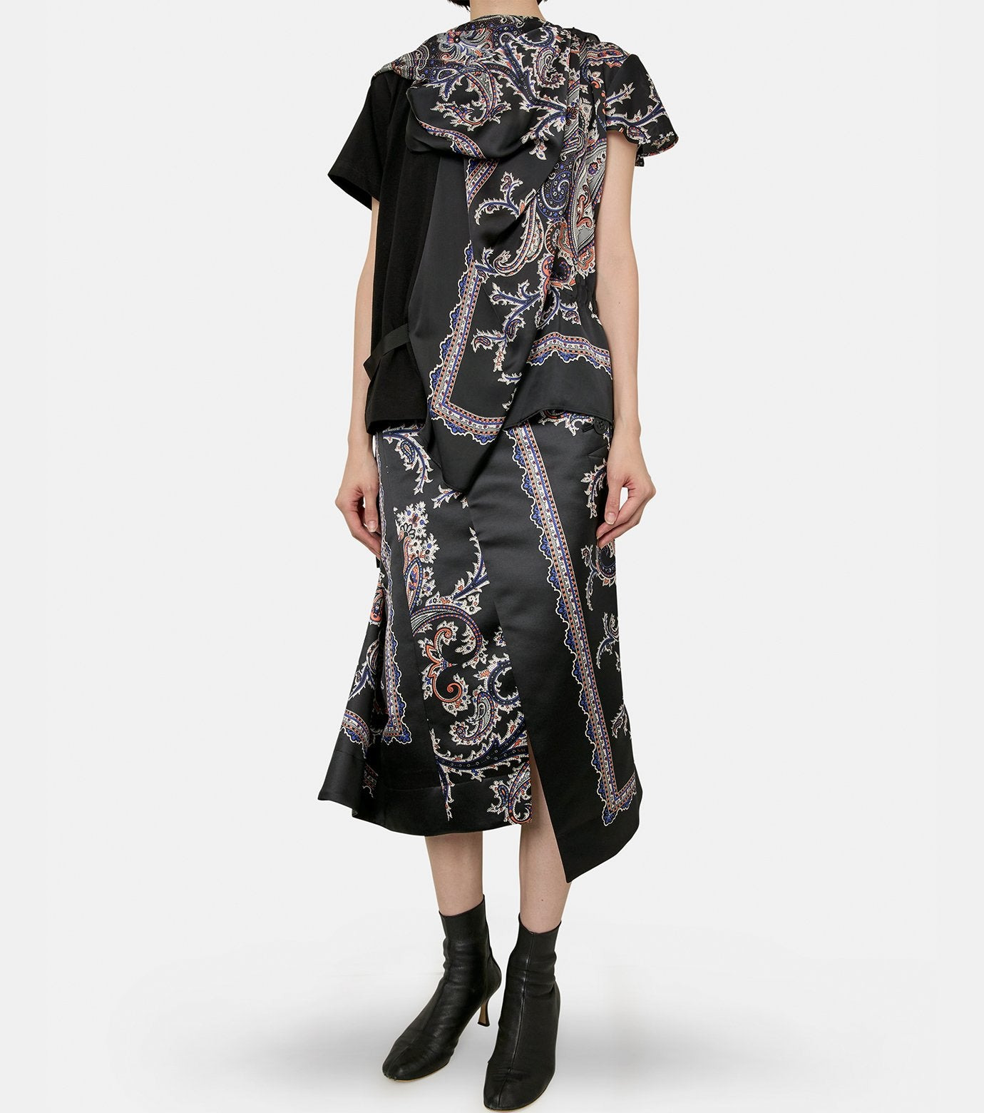 Paisley Print x Cotton Jersey T - 4