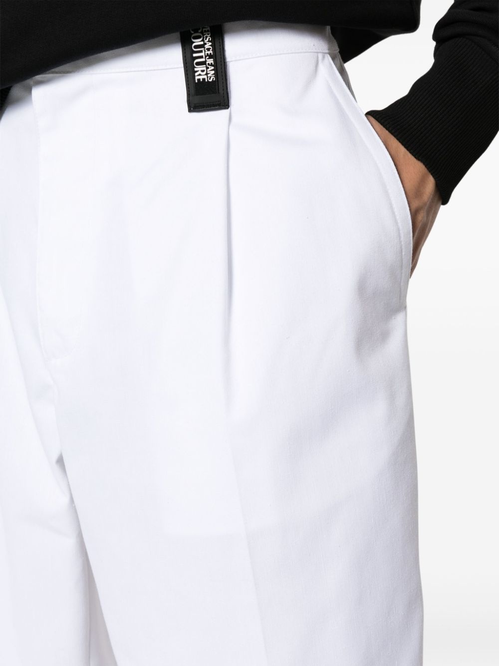 mid-rise straight-leg trousers - 5
