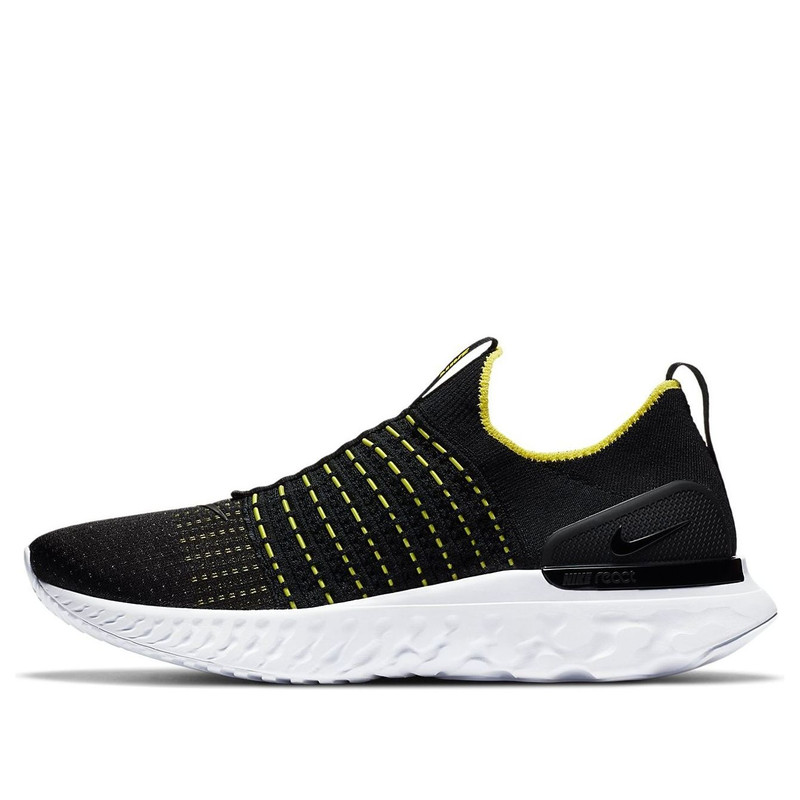 Nike React Phantom Run Flyknit 2 'Black Sonic Yellow' CJ0277-004 - 1
