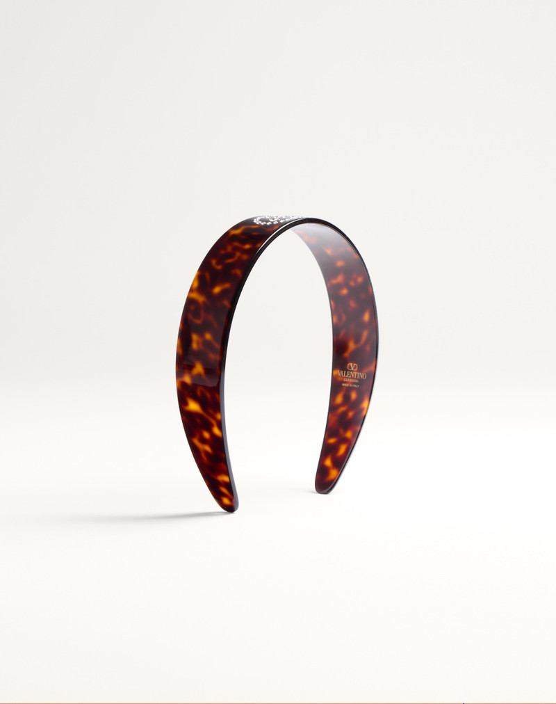 VLOGO SIGNATURE HEADBAND IN RESIN, METAL AND CRYSTALS 1
