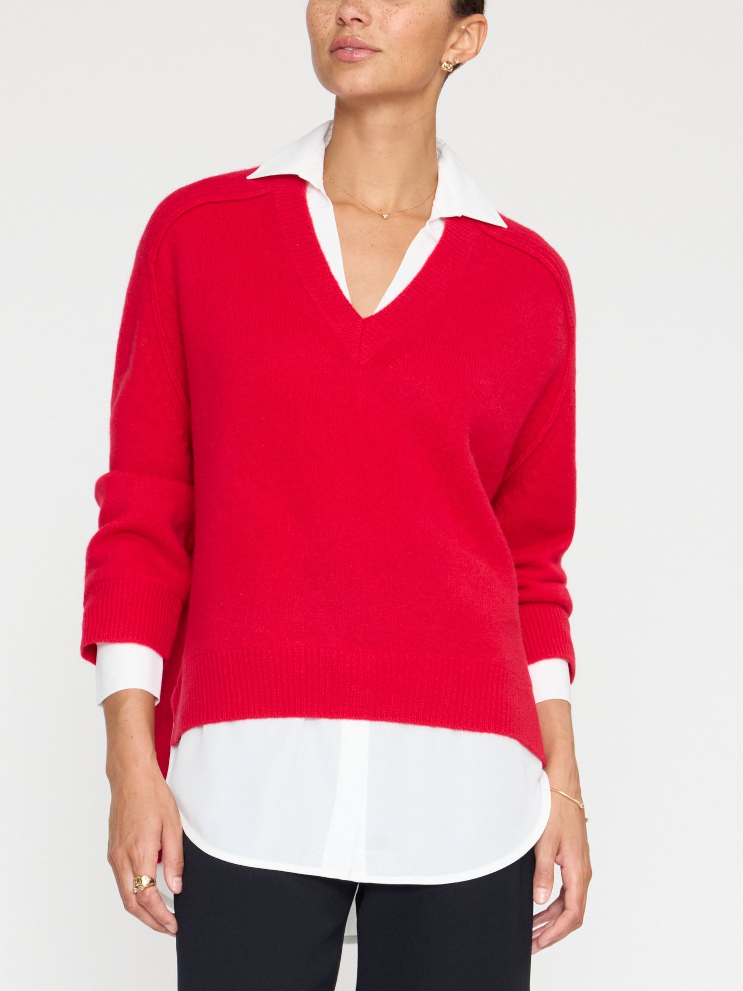 The Looker Layered V-Neck - 4