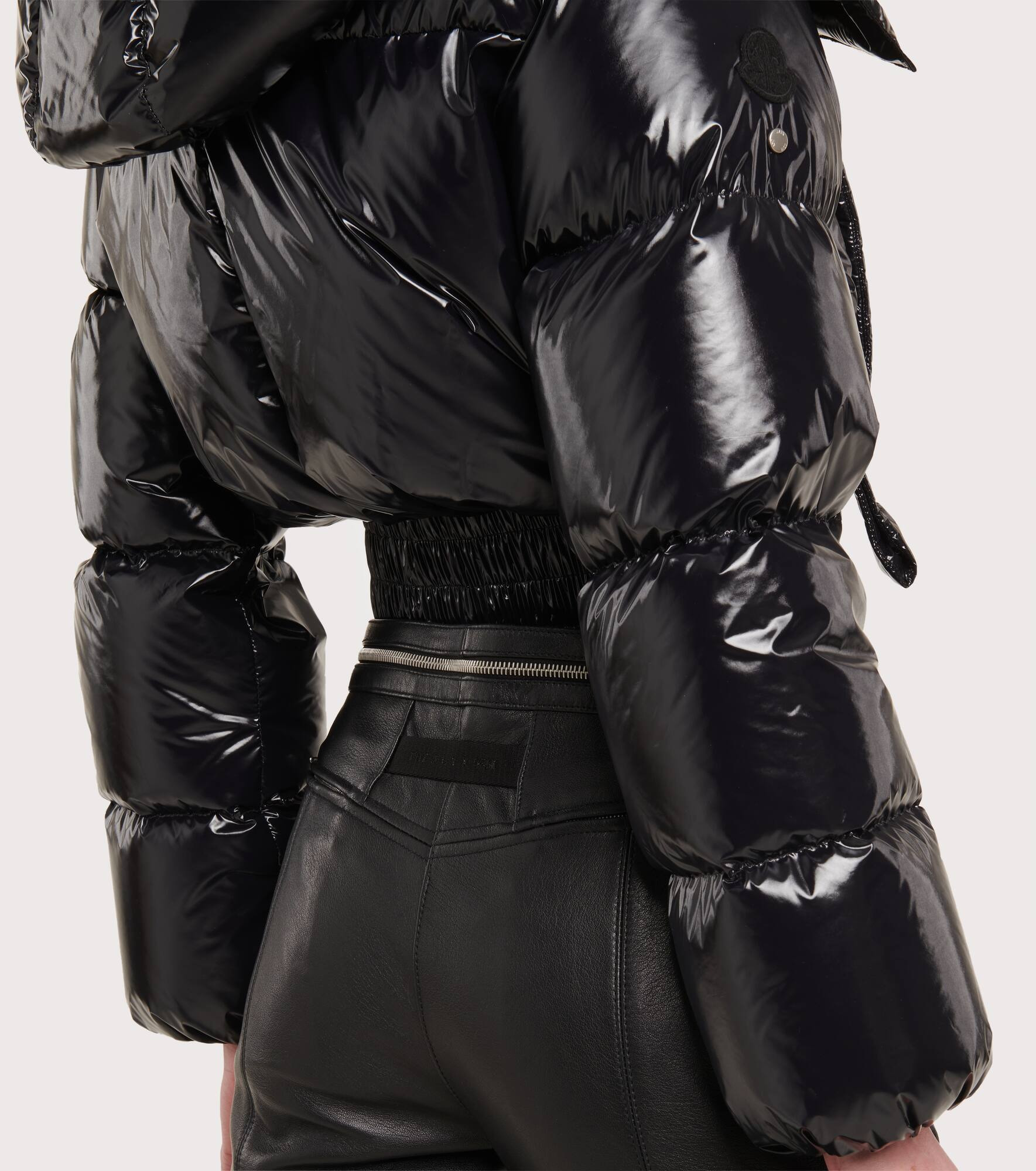 6 Moncler 1017 Alyx 9sm mid-rise straight leather pants - 5