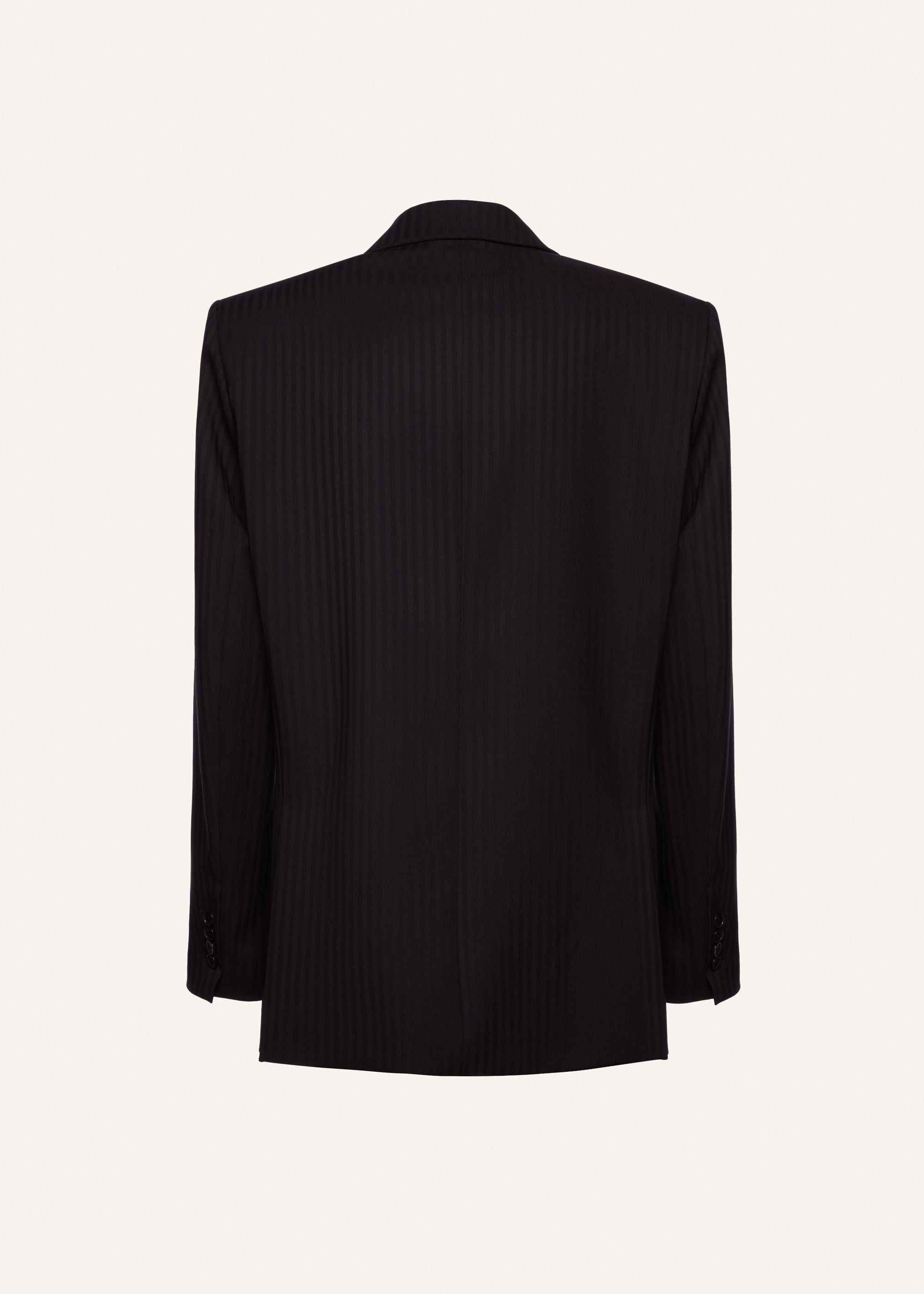 Classic oversized blazer in violet stripes - 2