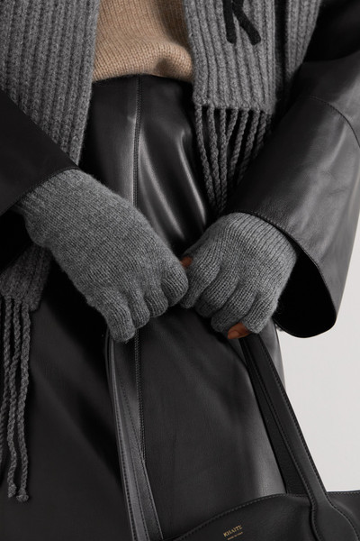 KHAITE Kai cashmere fingerless gloves outlook