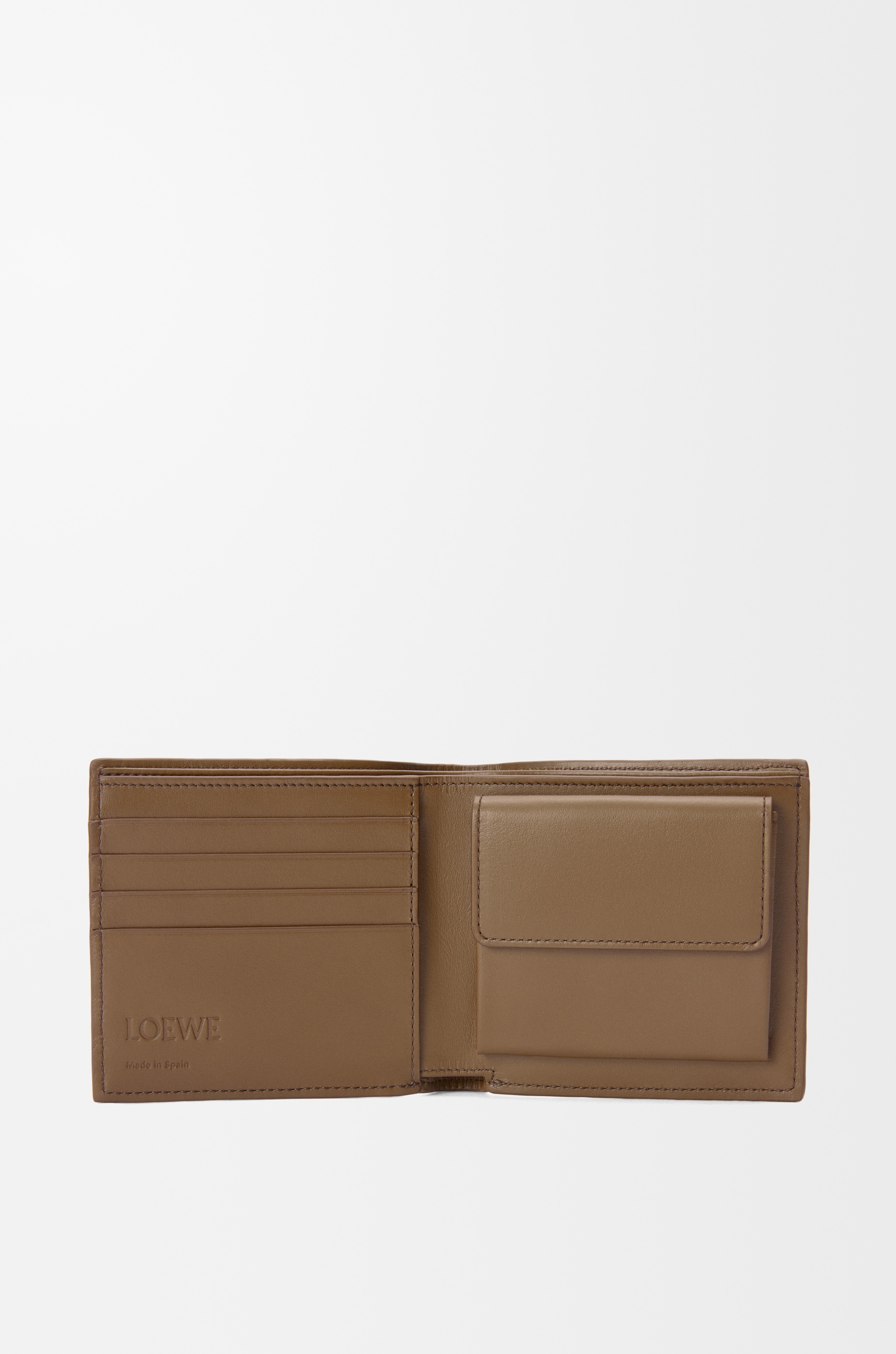 Bifold coin wallet in deerskin - 2