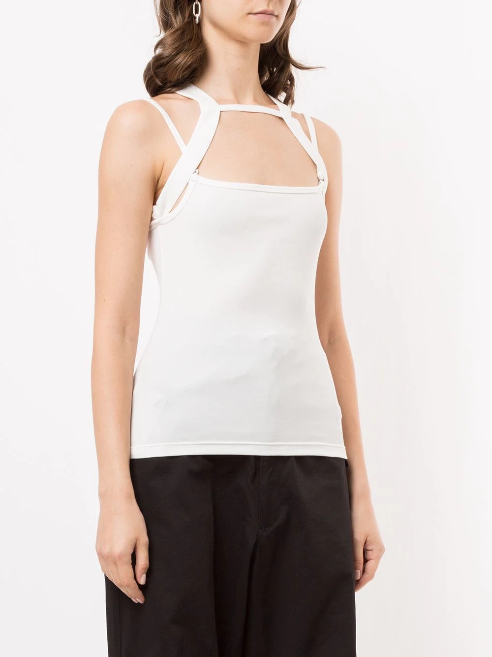 layered rib tank top - 3