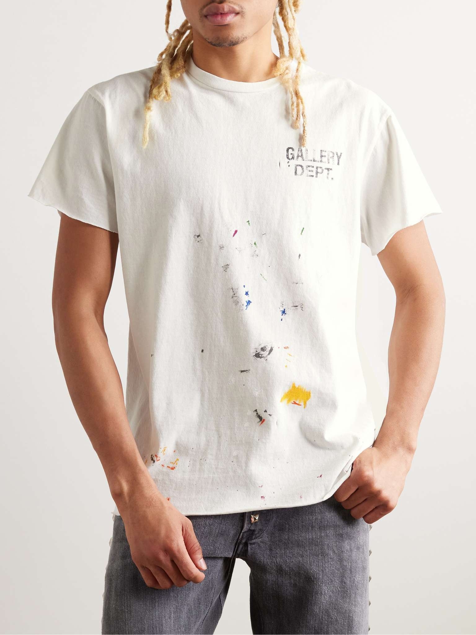 Boardwalk Paint-Splattered Logo-Print Cotton-Jersey T-Shirt - 3