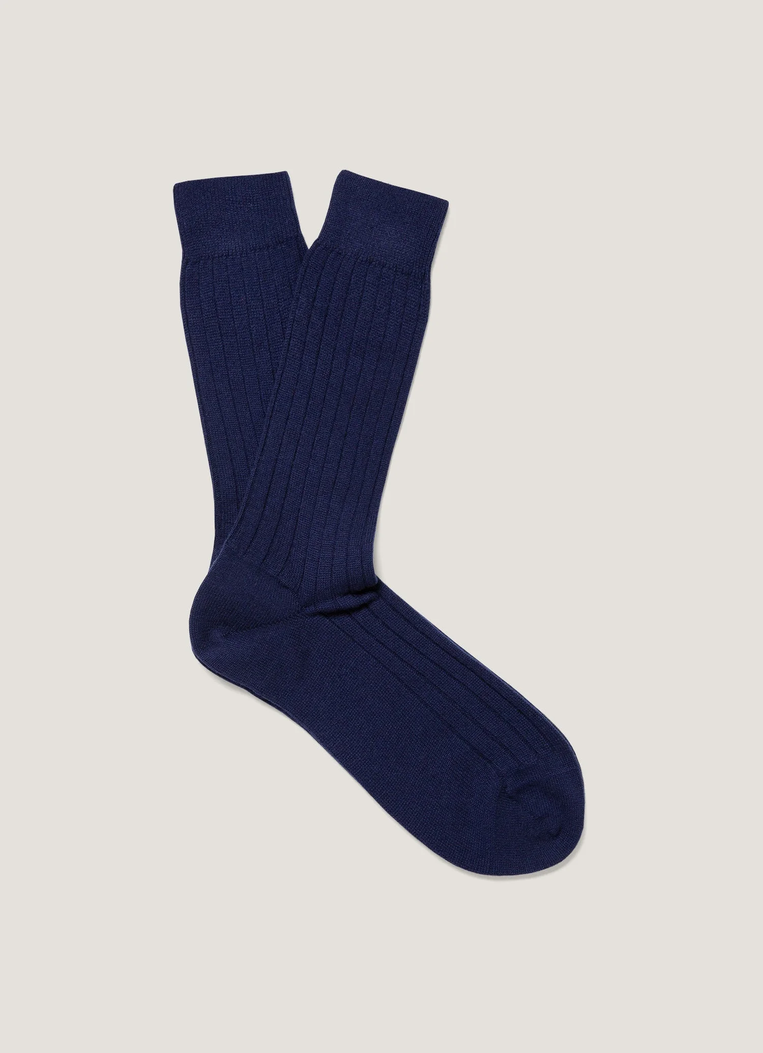 Cashmere Rib Socks - 1