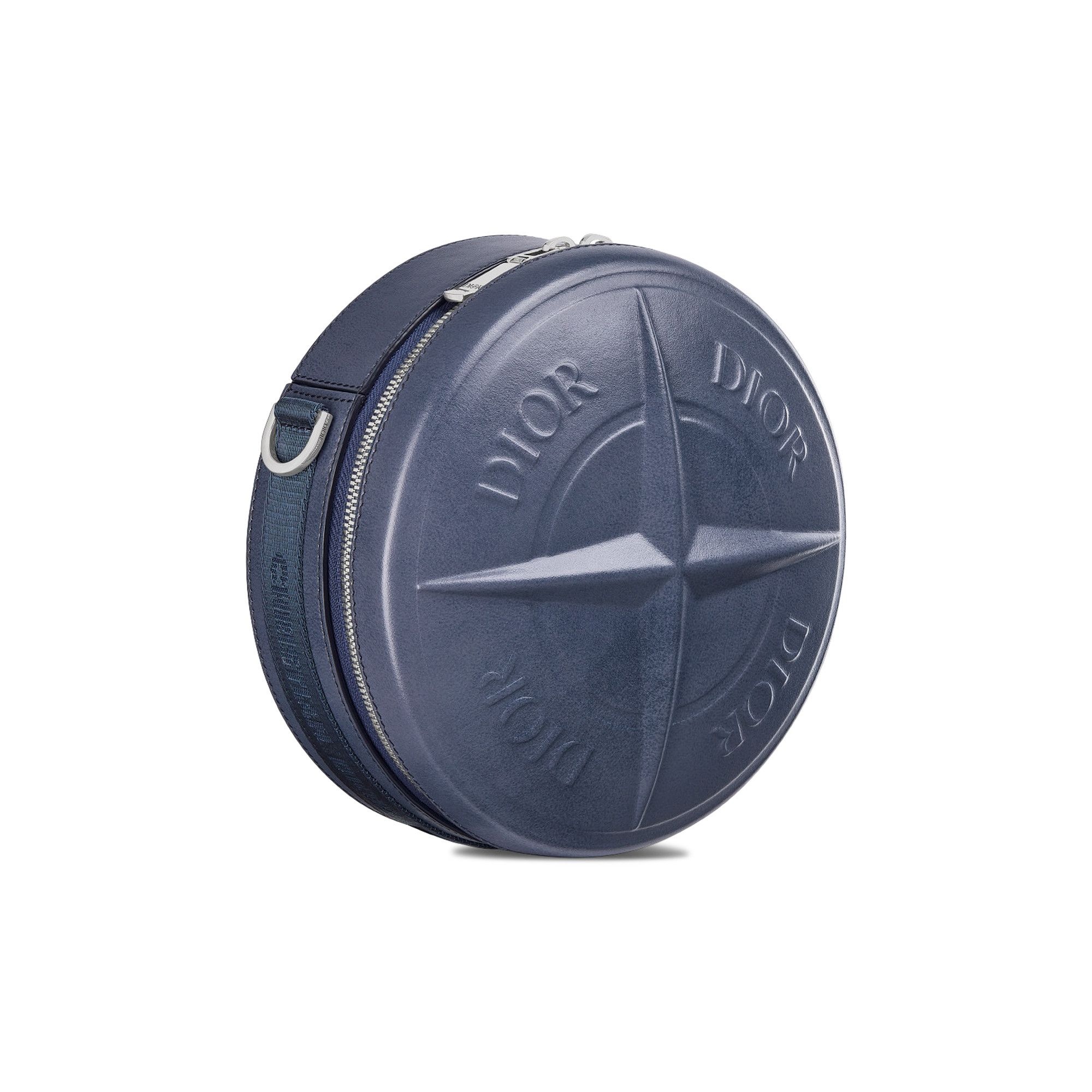 Dior x Stone Island Round Bag 'Blue' - 3
