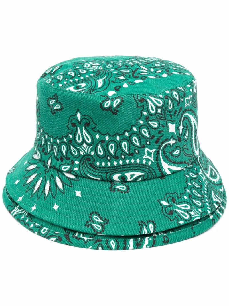 bandana-print bucket hat - 1