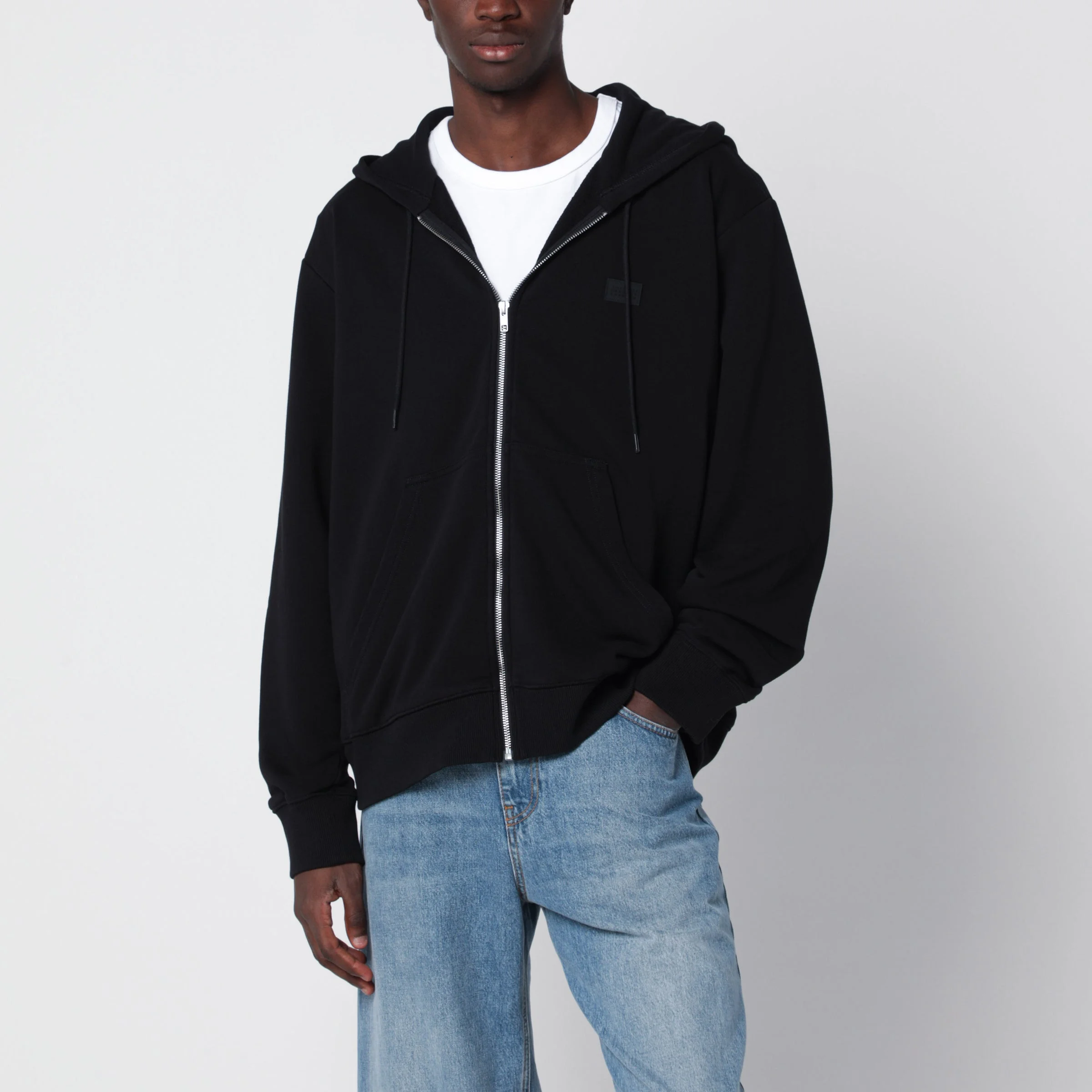 Black hooded sweatshirt - 1