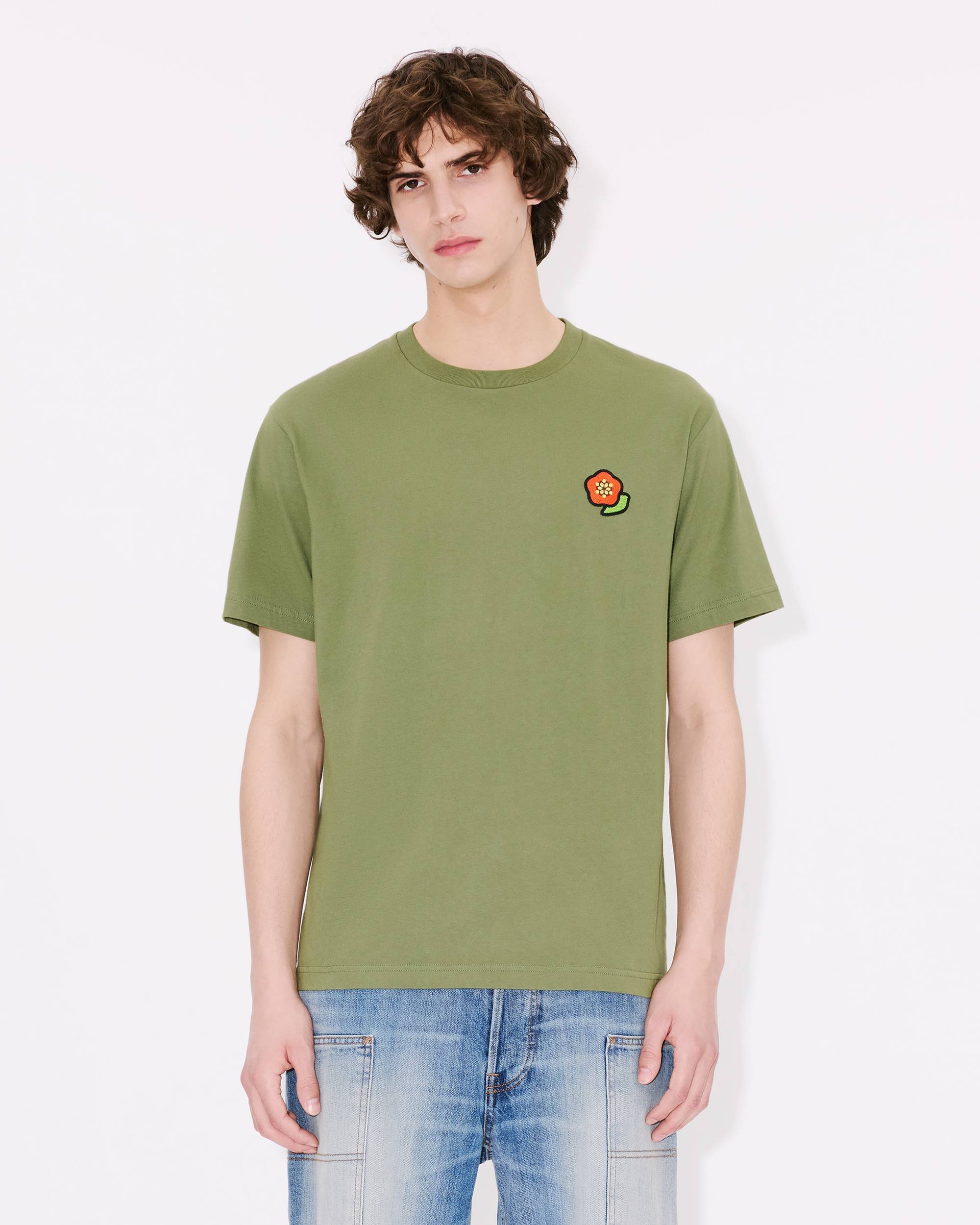 KENZO 'KENZO Pop' embroidered T-shirt with badge effect in