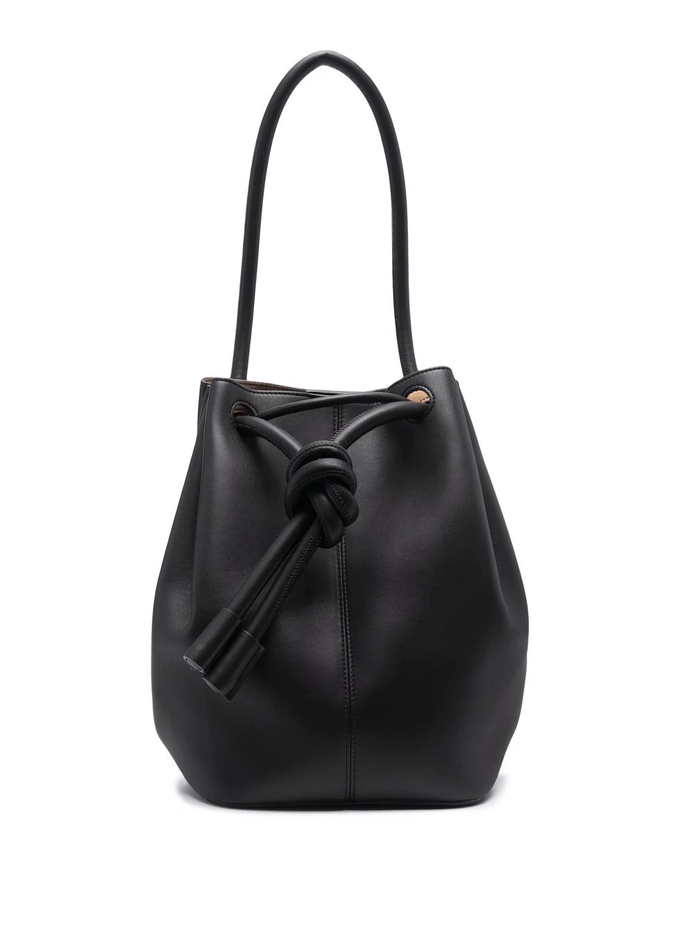 Elongated knot-detail bucket bag - 1