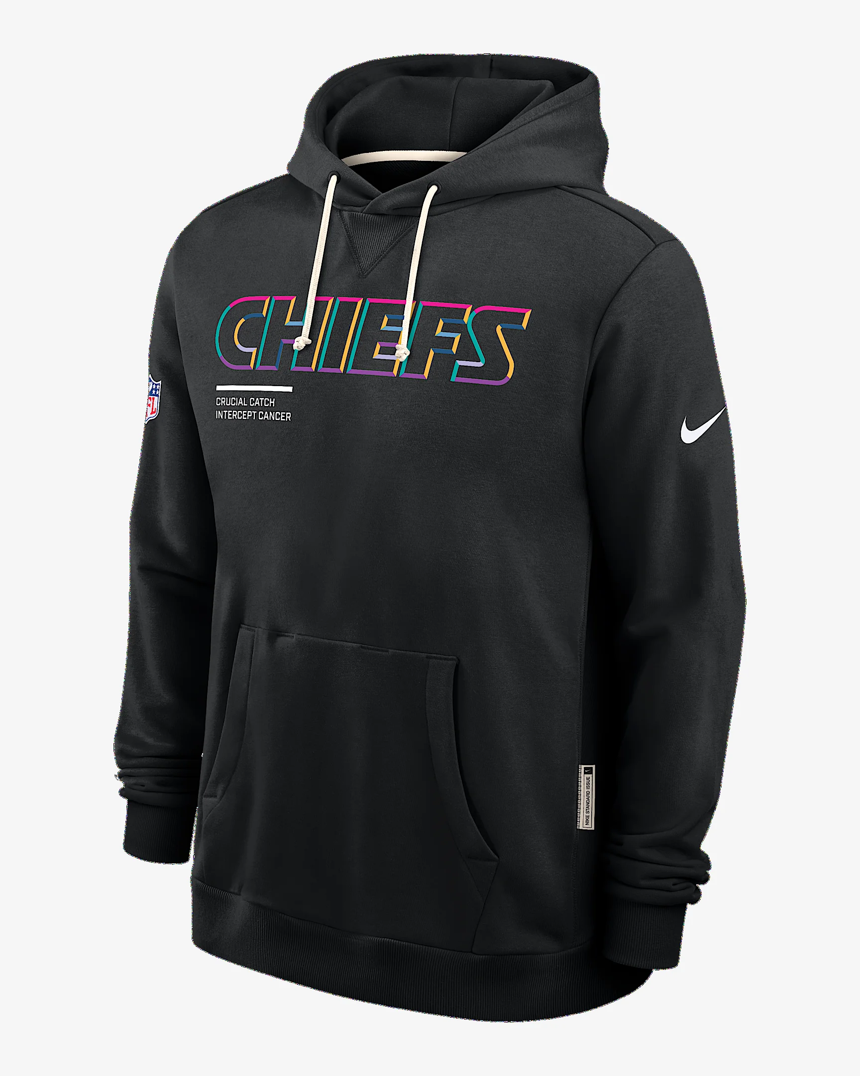 Kansas City Chiefs Crucial Catch Sideline Men's Nike Dri-FIT NFL Pullover Hoodie - 1