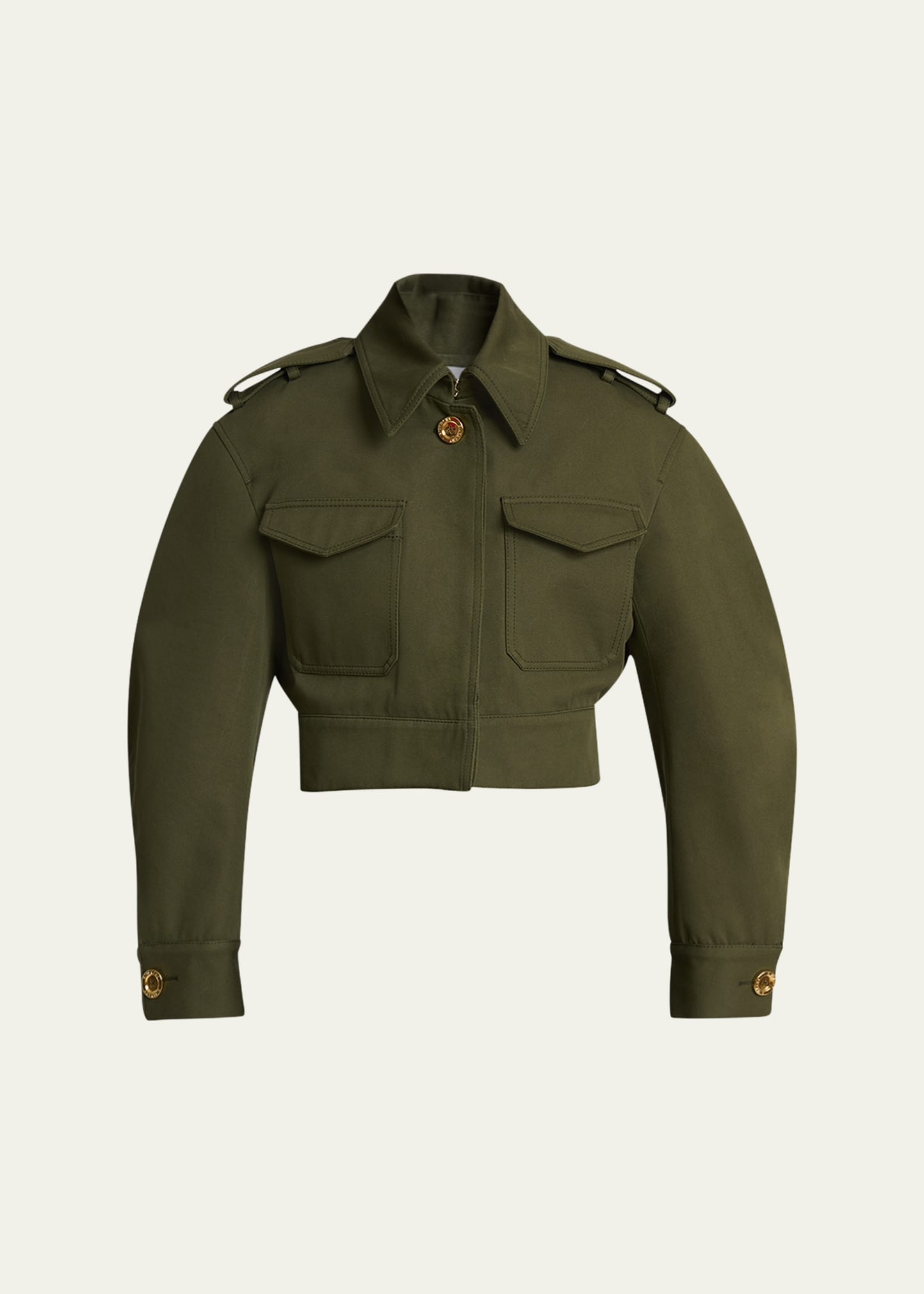 Cocoon Cropped Utility Jacket - 1