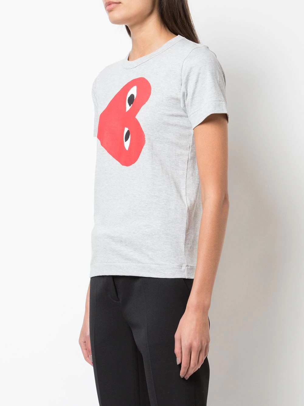 contrast logo T-shirt - 3