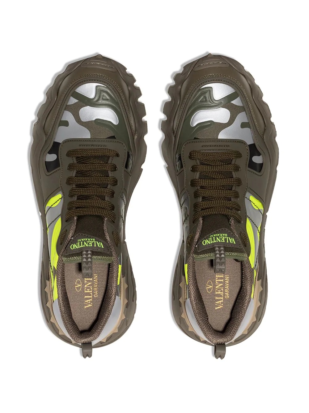Rockrunner camouflage-print leather sneakers - 4