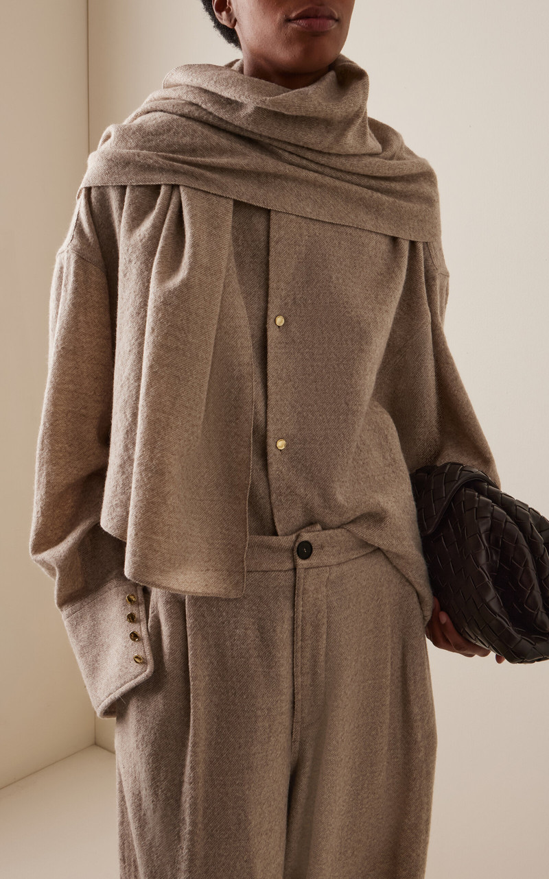 DARKPARK Georgia Wool Scarf Shirt neutral outlook