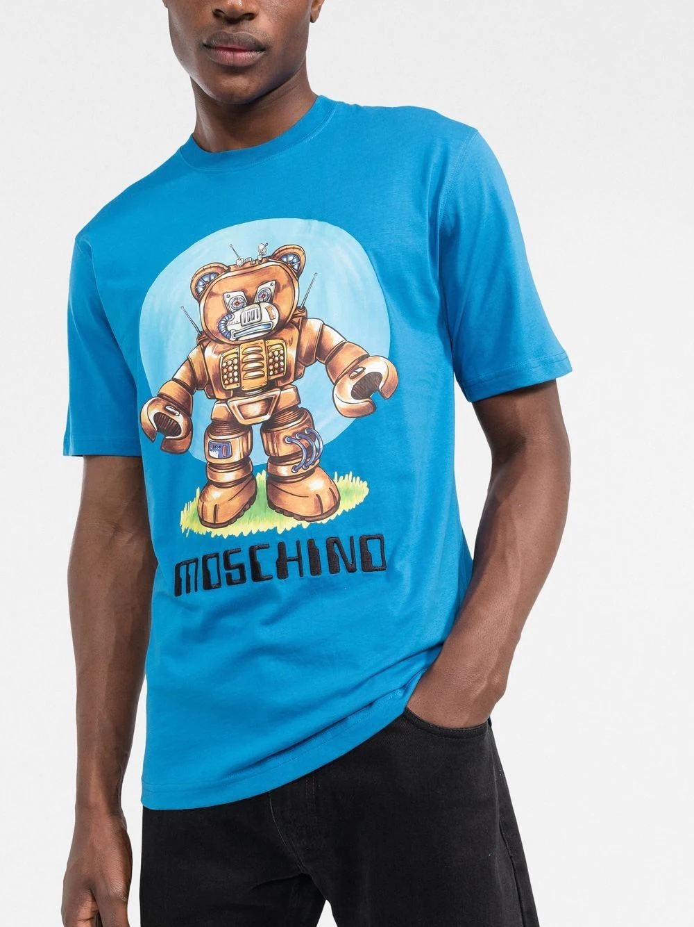 Robot Teddy organic-cotton T-shirt - 3