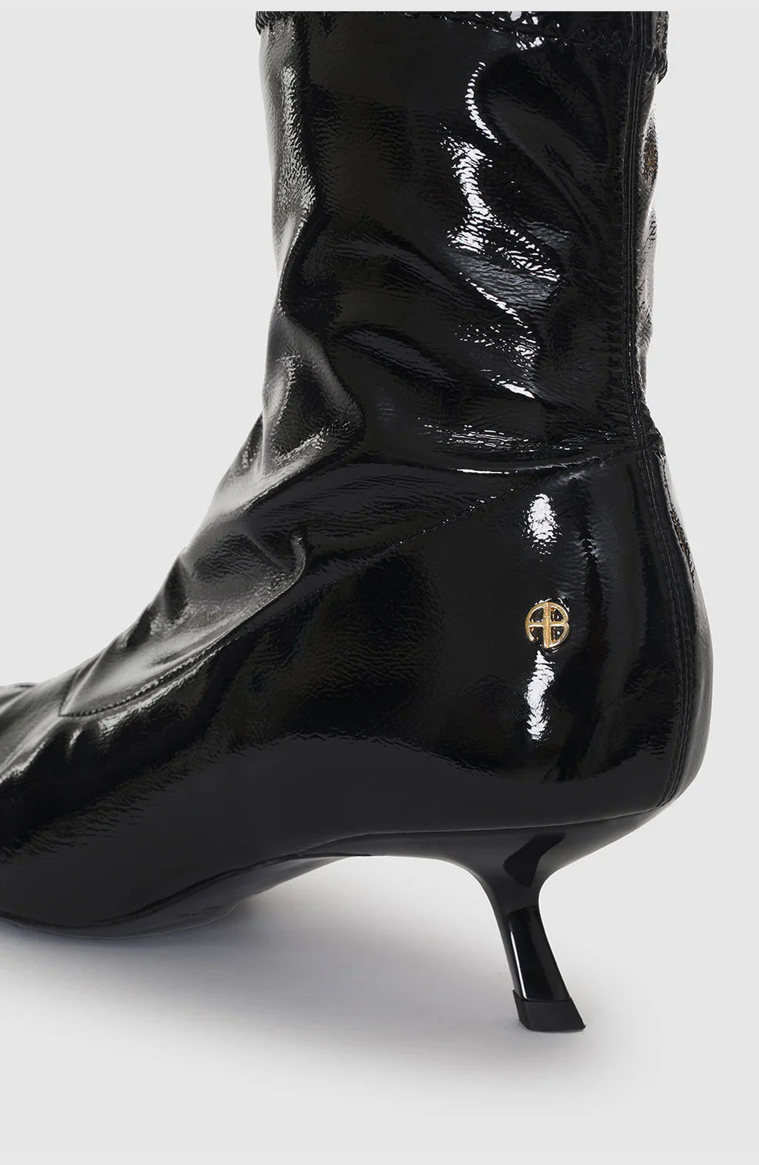 ANINE BING Hilda Boots in High-Shine Black at Nordstrom - 5
