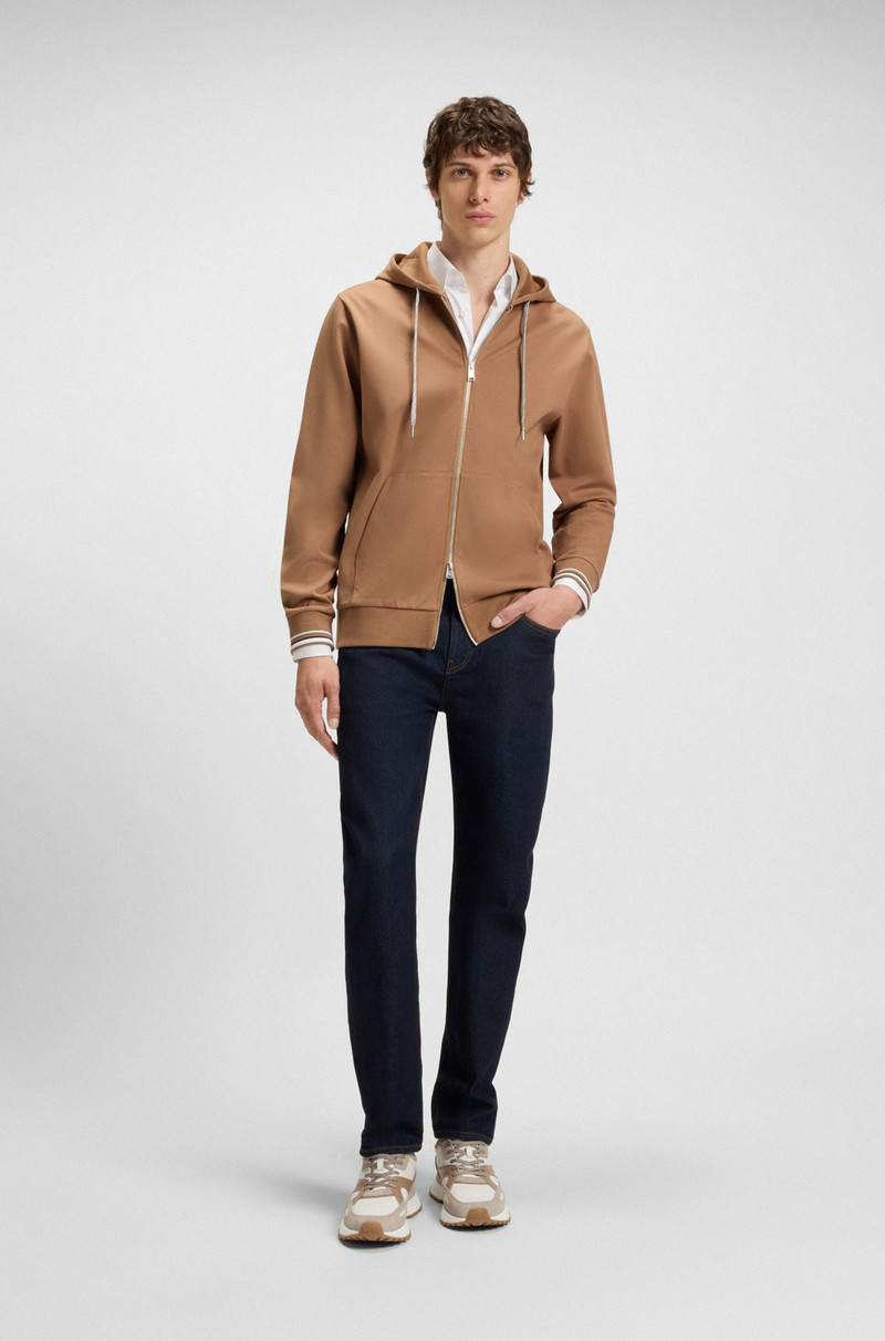 BOSS TRAINERS IN TUMBLED LEATHER WITH SUPPORTIVE OUTSOLE outlook