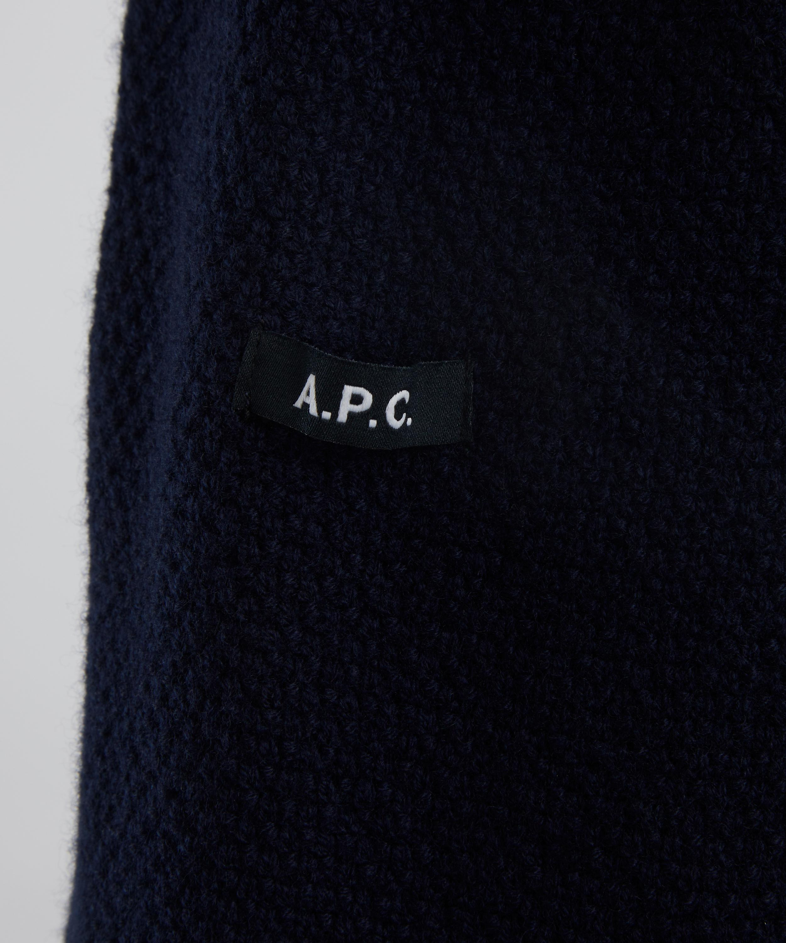 Dark Navy Thomas Wool Jumper - 5