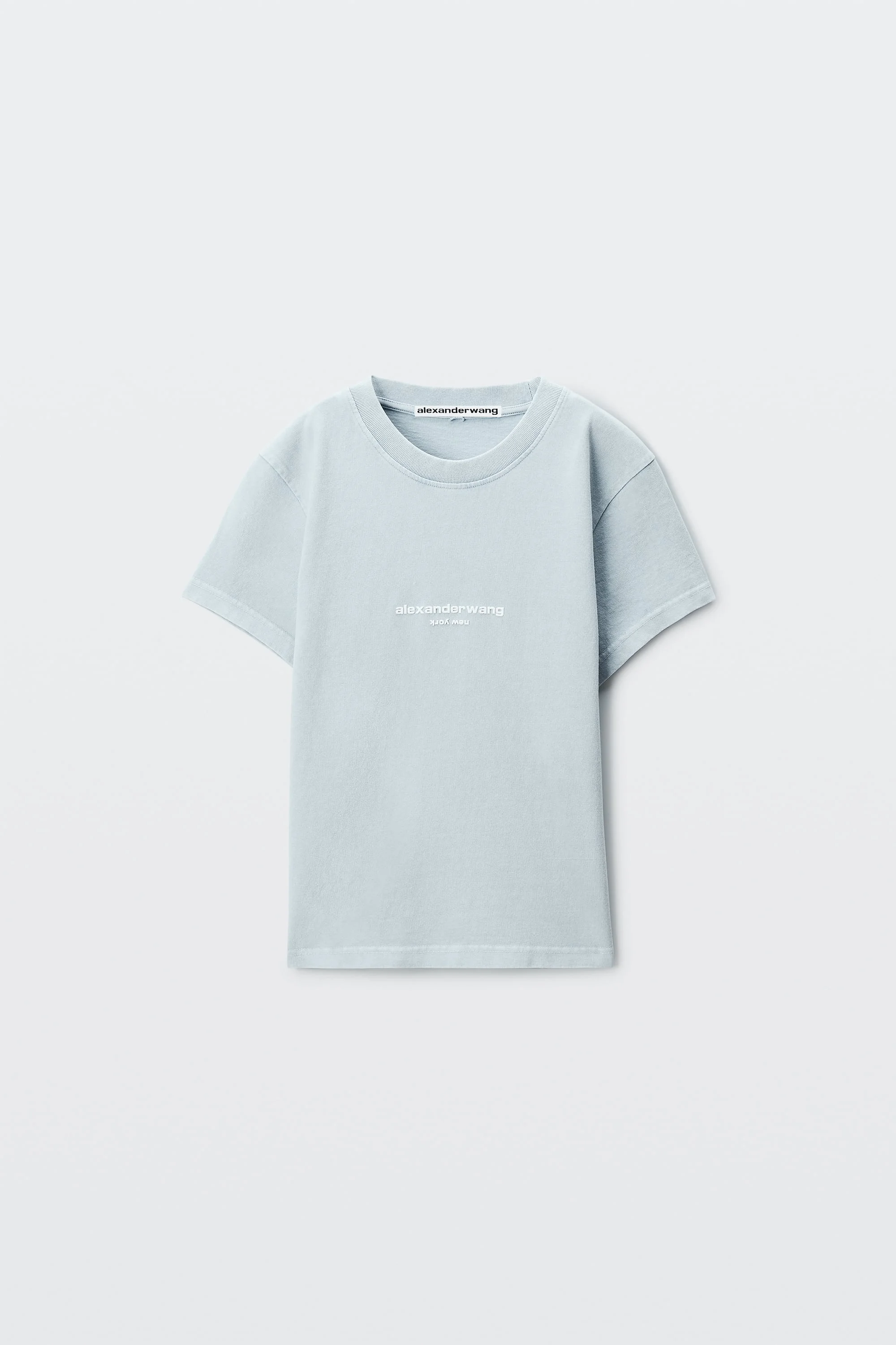 LOGO PRINT SHRUNKEN SHORT SLEEVE TEE - 1