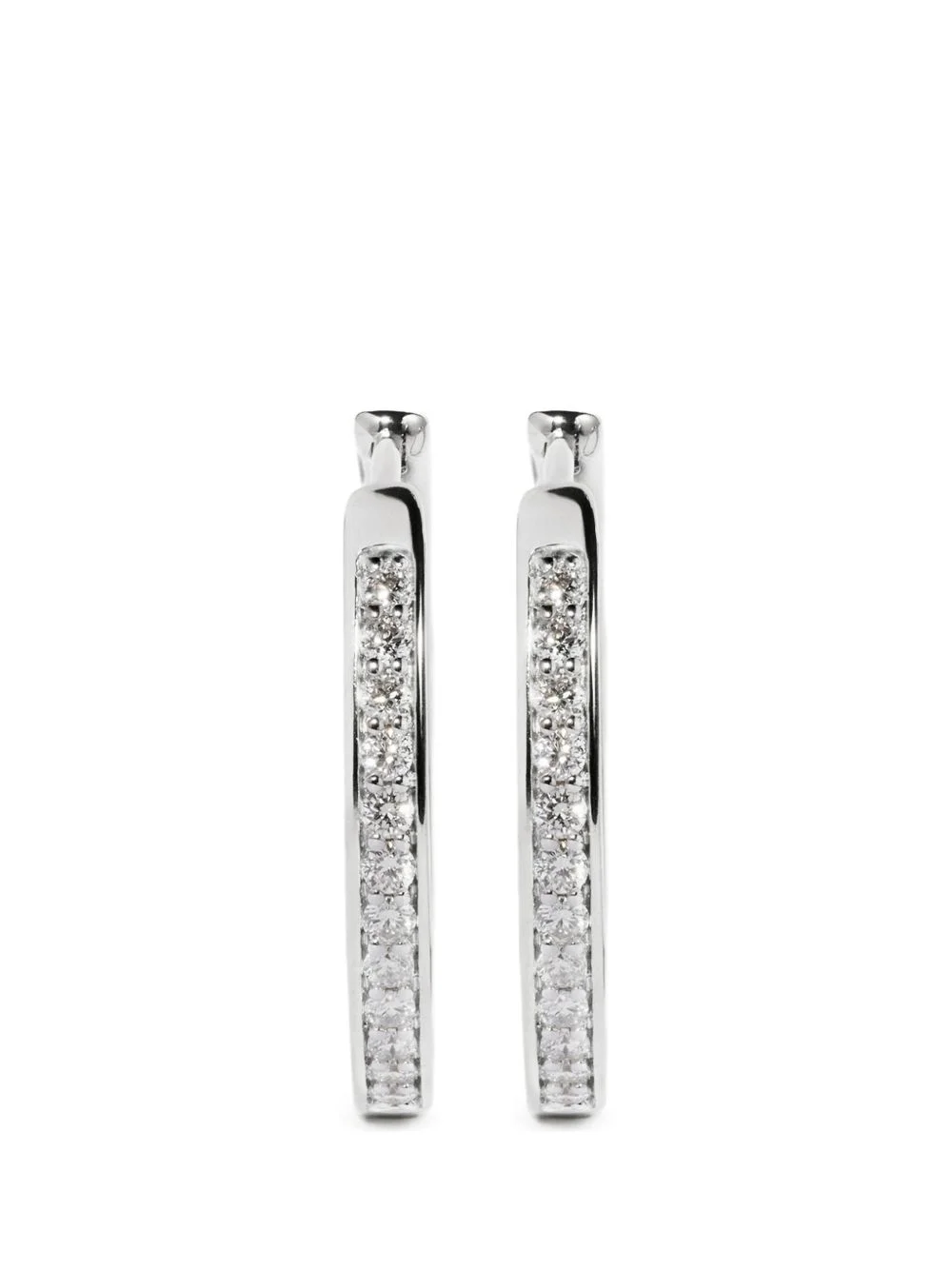 small Essential diamond hoop earrings - 1