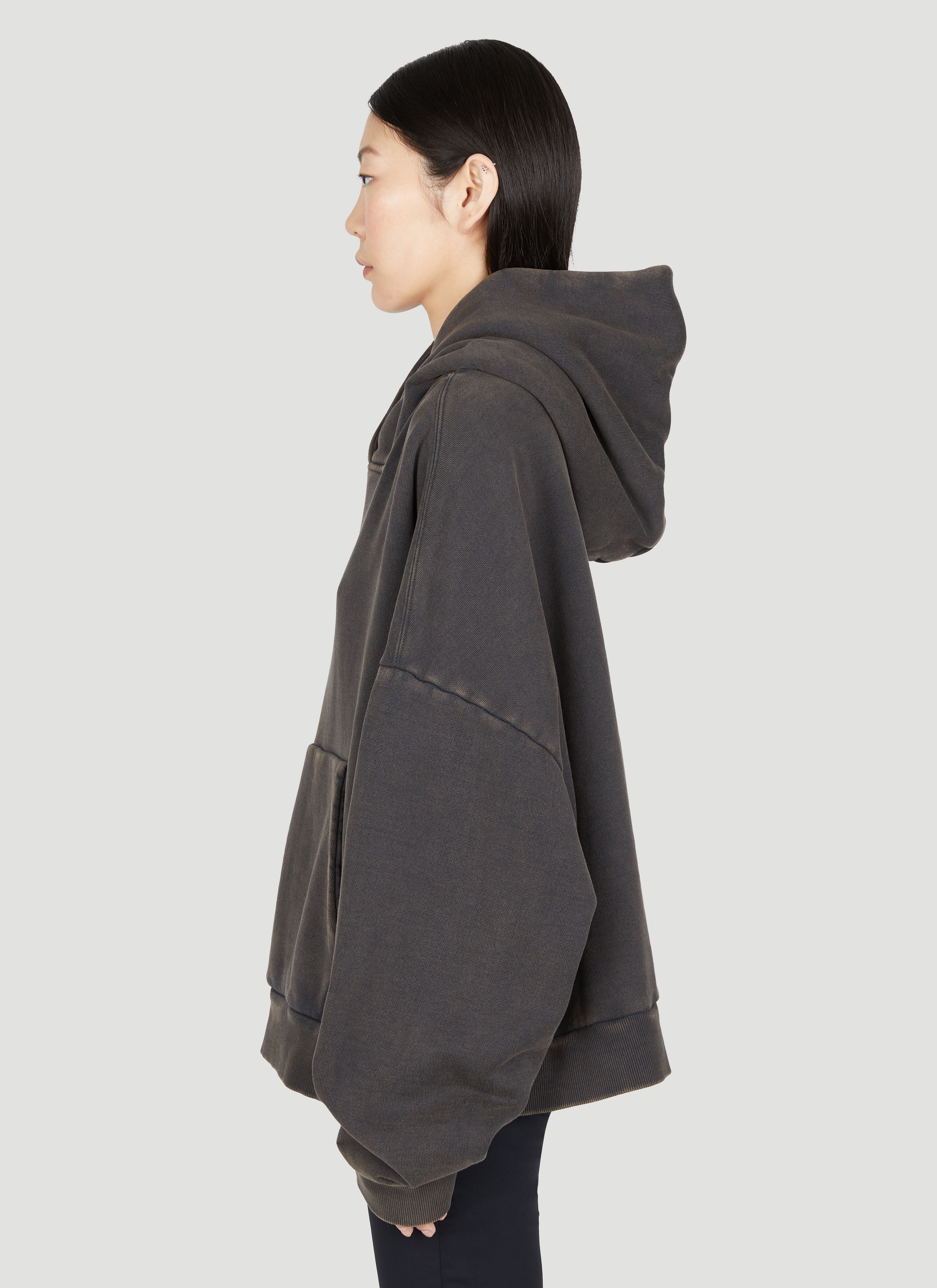 Washed Heavy Hooded Sweatshirt - 3