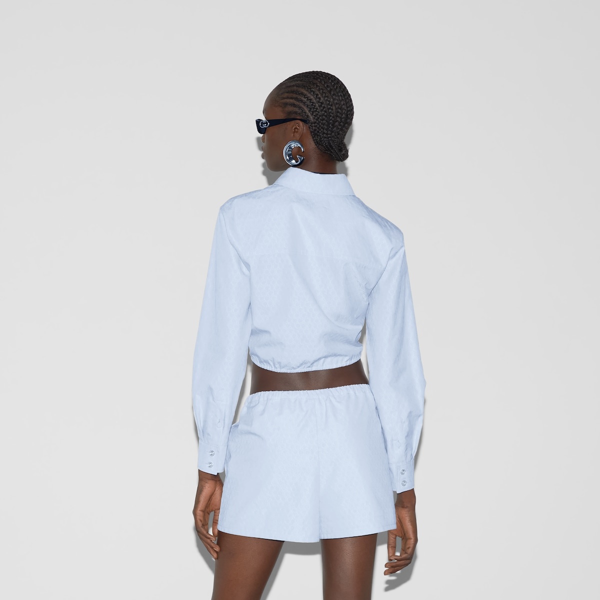 Pinstripe cotton jacquard shirt - 4