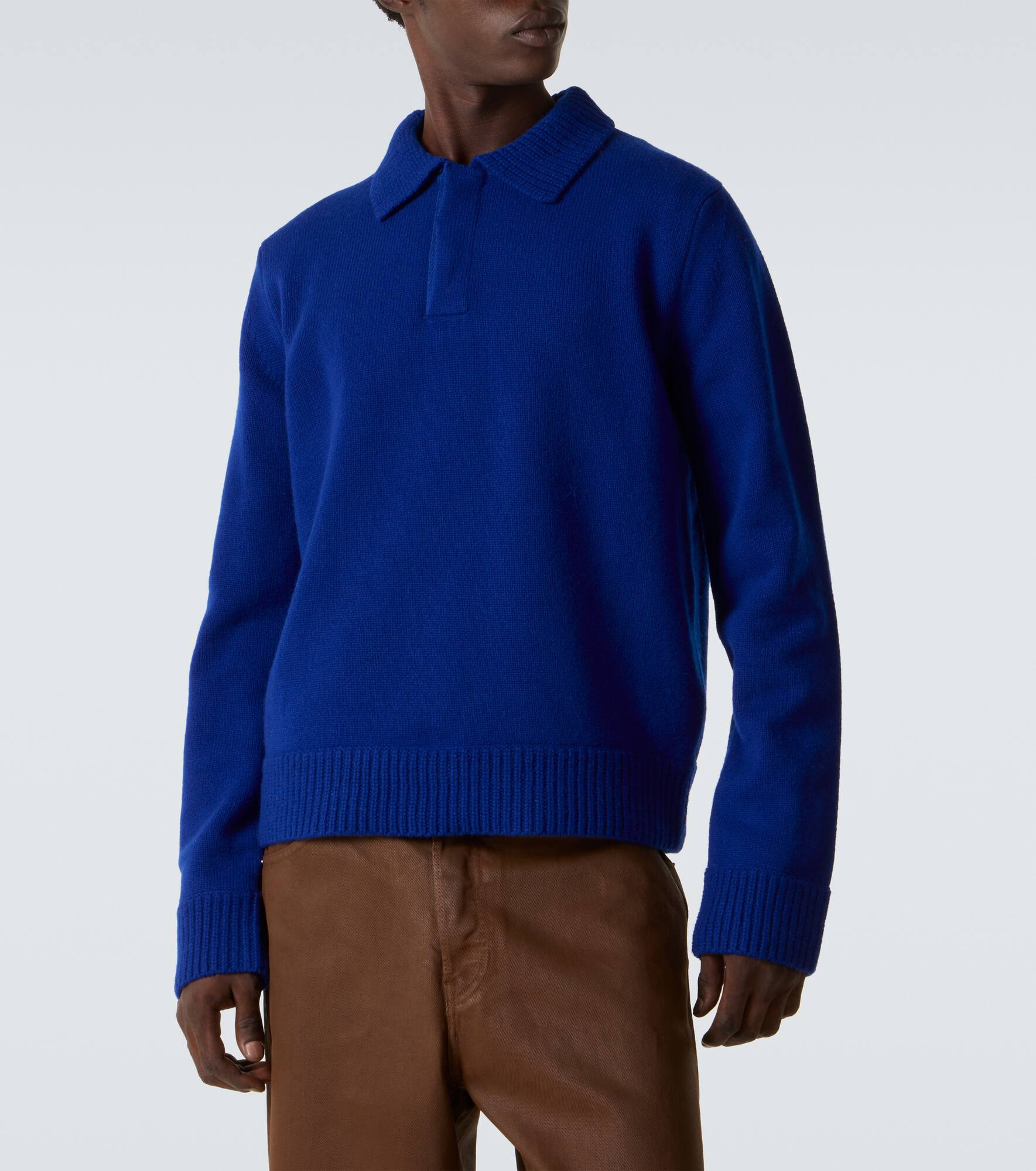 Wool polo sweater - 3