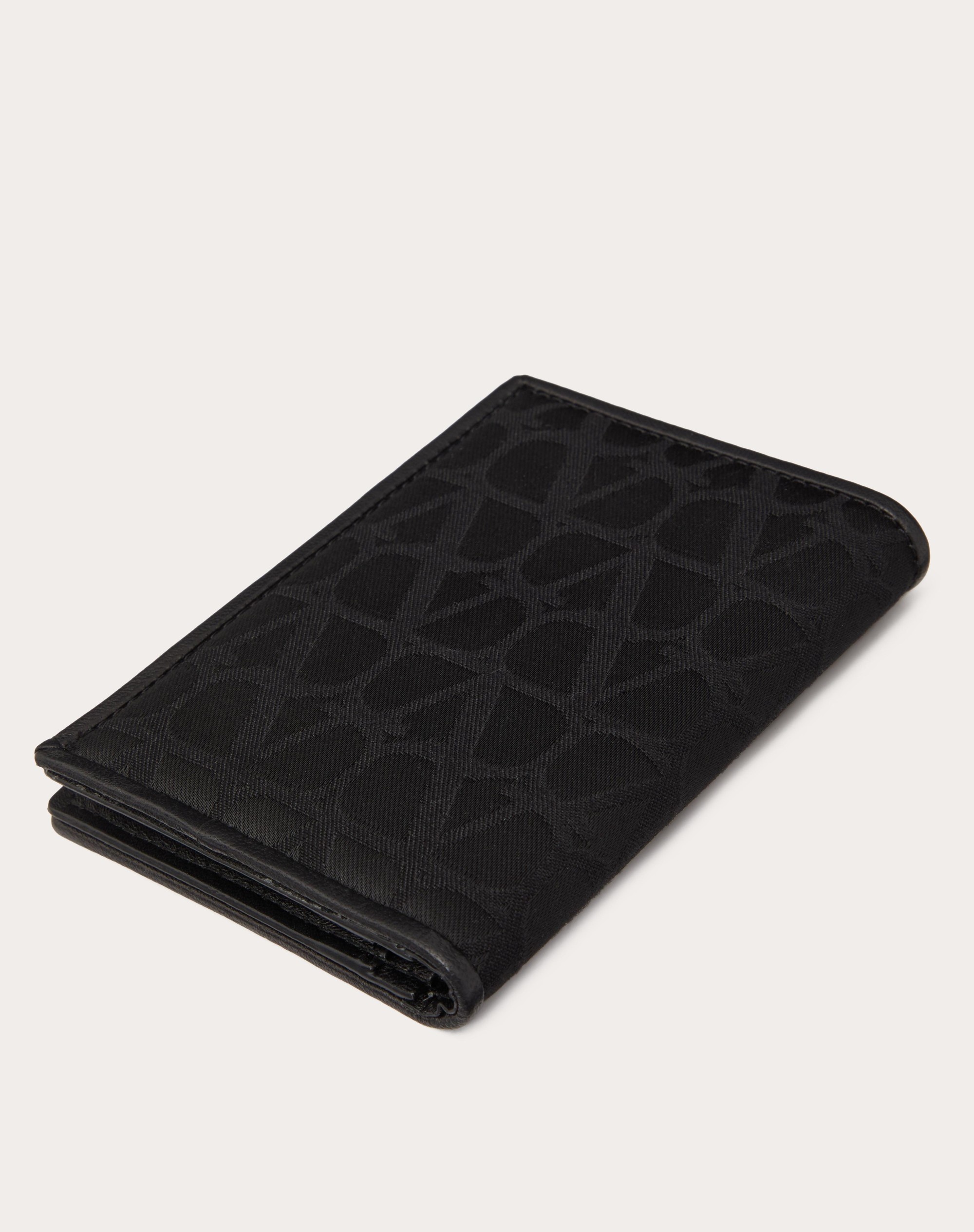 TOILE ICONOGRAPHE WALLET IN TECHNICAL FABRIC WITH LEATHER DETAILS - 3