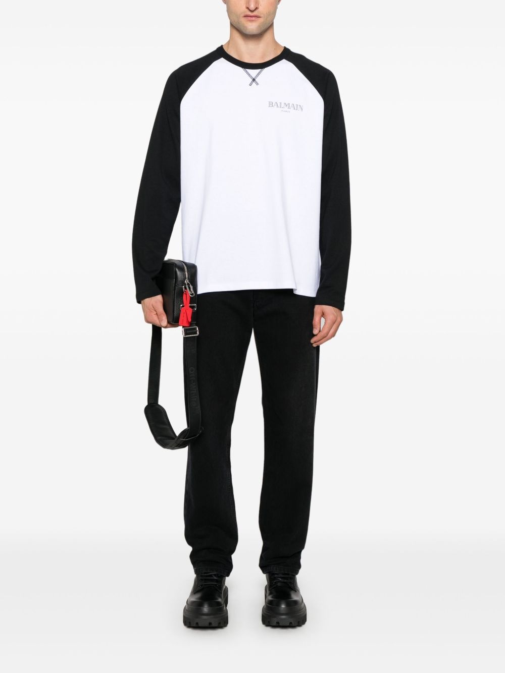 two-tone T-shirt - 2