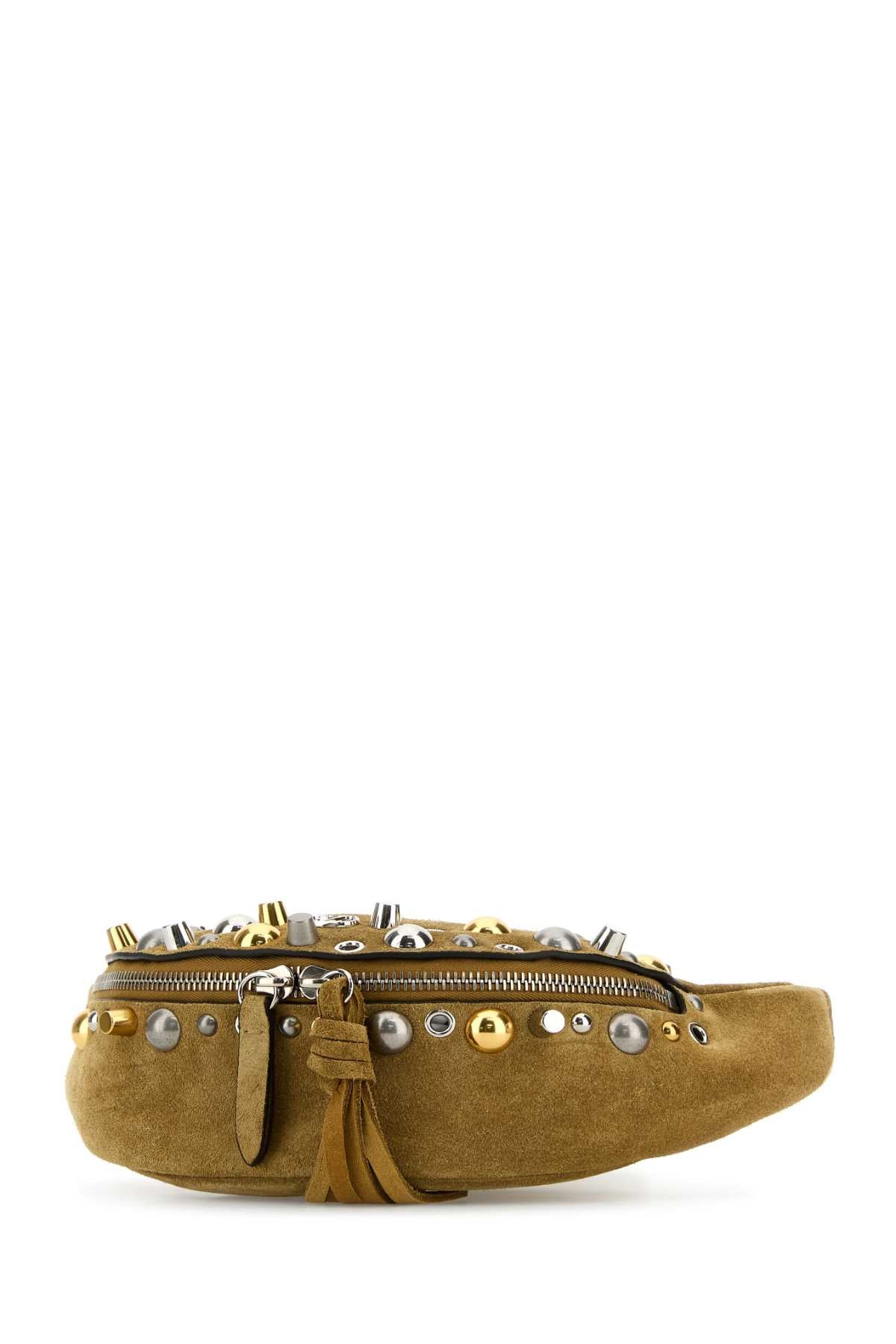 Valentino Garavani Men Beige Suede Nellcã´Te Belt Bag - 2