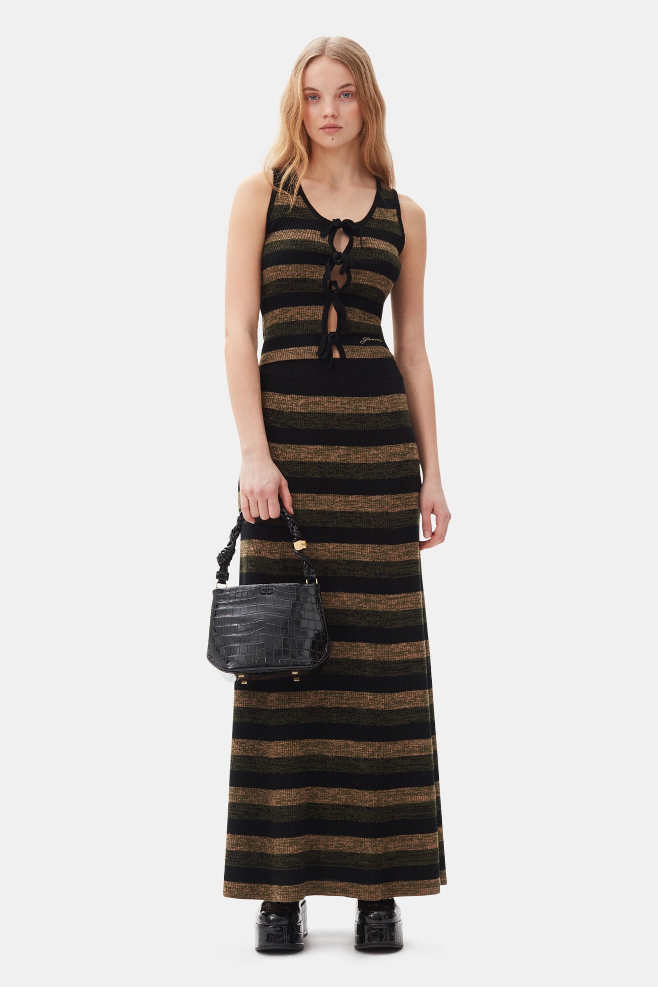 RIBBED MERINO MAXI SKIRT - 2