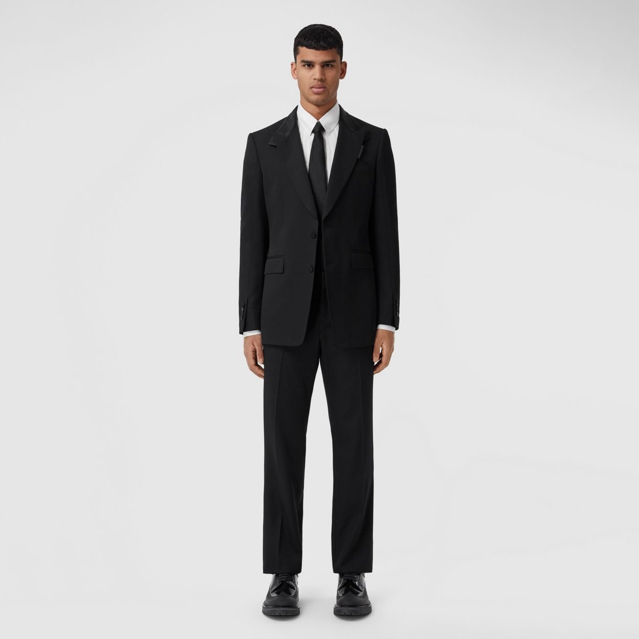 Grain de Poudre Wool Tuxedo Trousers - 5