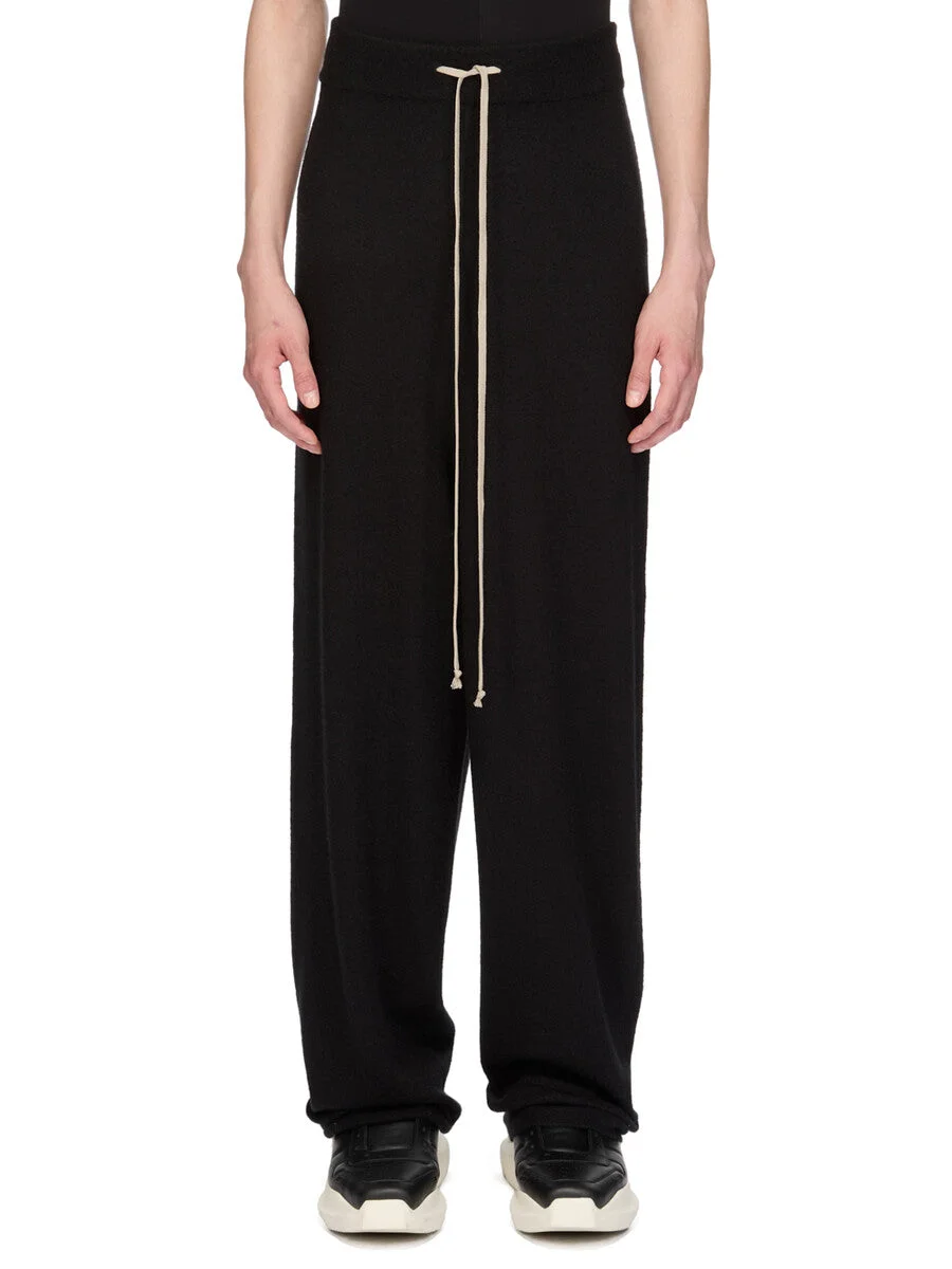 elasticated drawstring trousers - 1