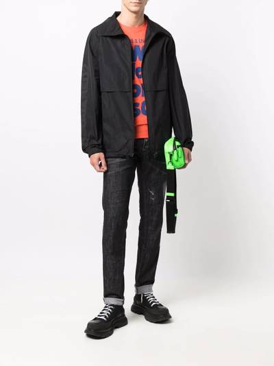 DSQUARED2 high-neck zipped lightweight jacket outlook