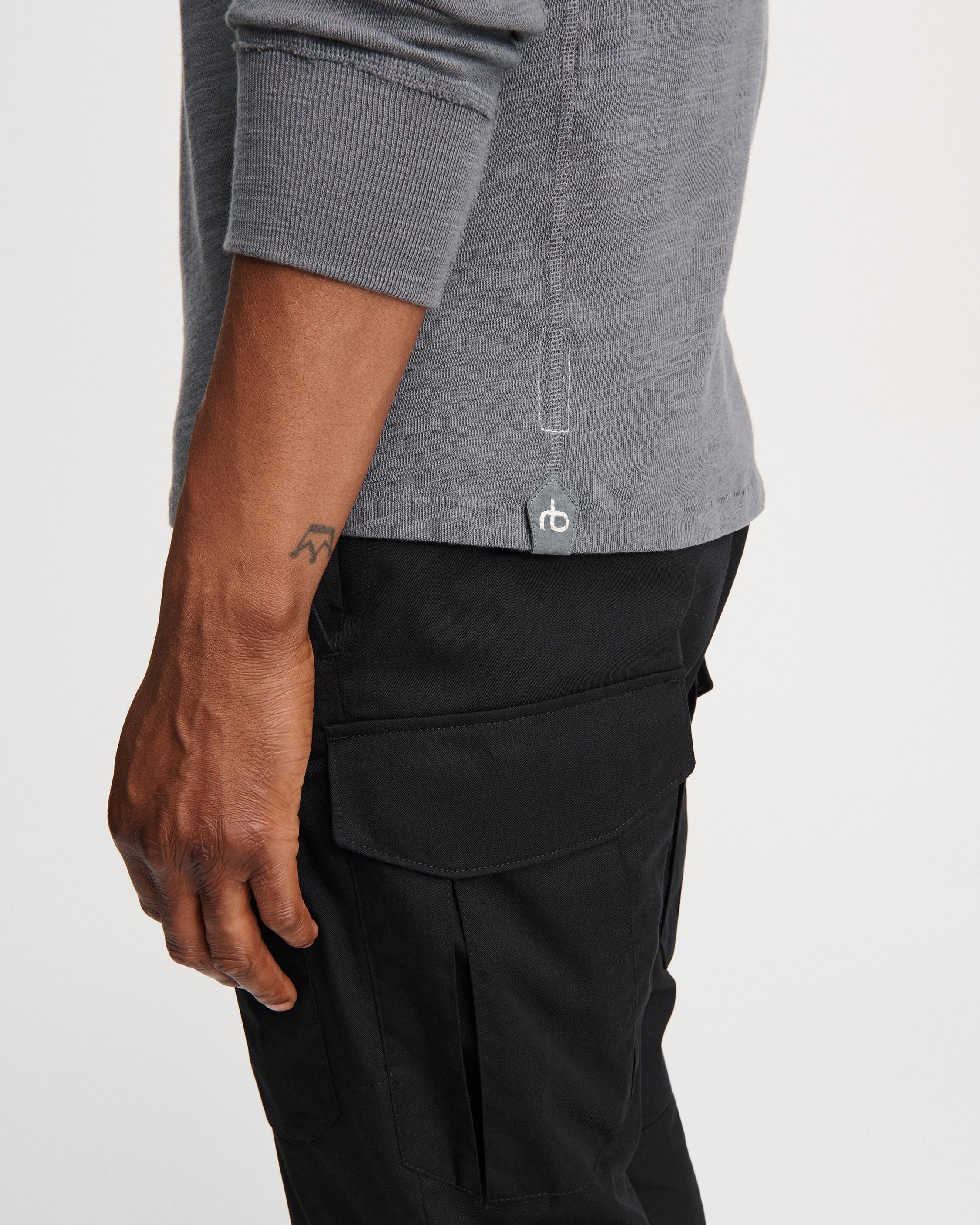 Classic Flame Long Sleeve Henley
Cotton T-Shirt - 5