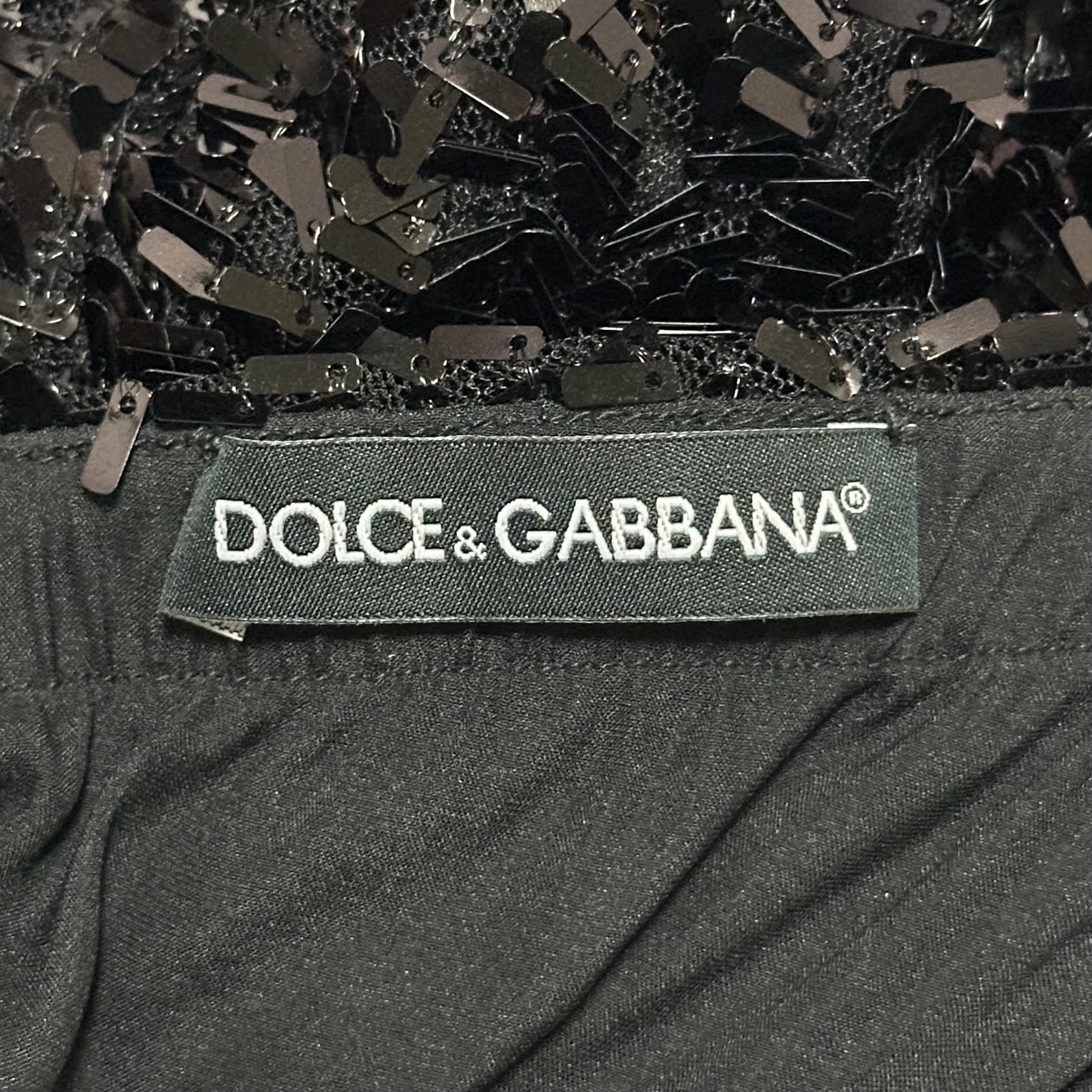 DOLCE&GABBANA Fall Winter 2016 Sequin Tube Top Midi Dress - 8