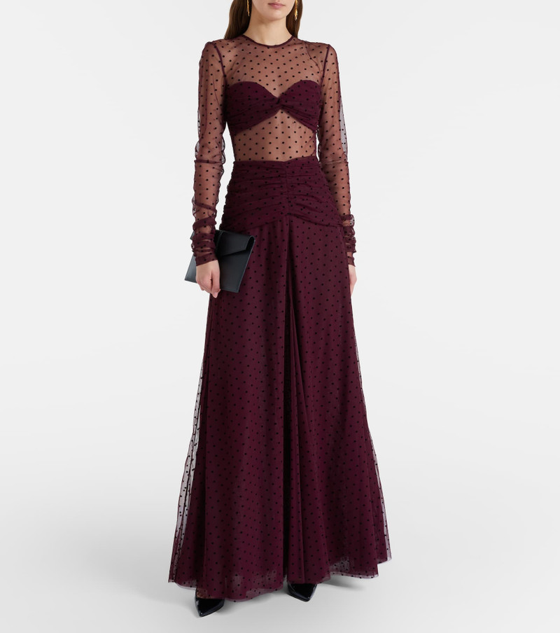 REBECCA VALLANCE Barbera point d'esprit tulle gown outlook