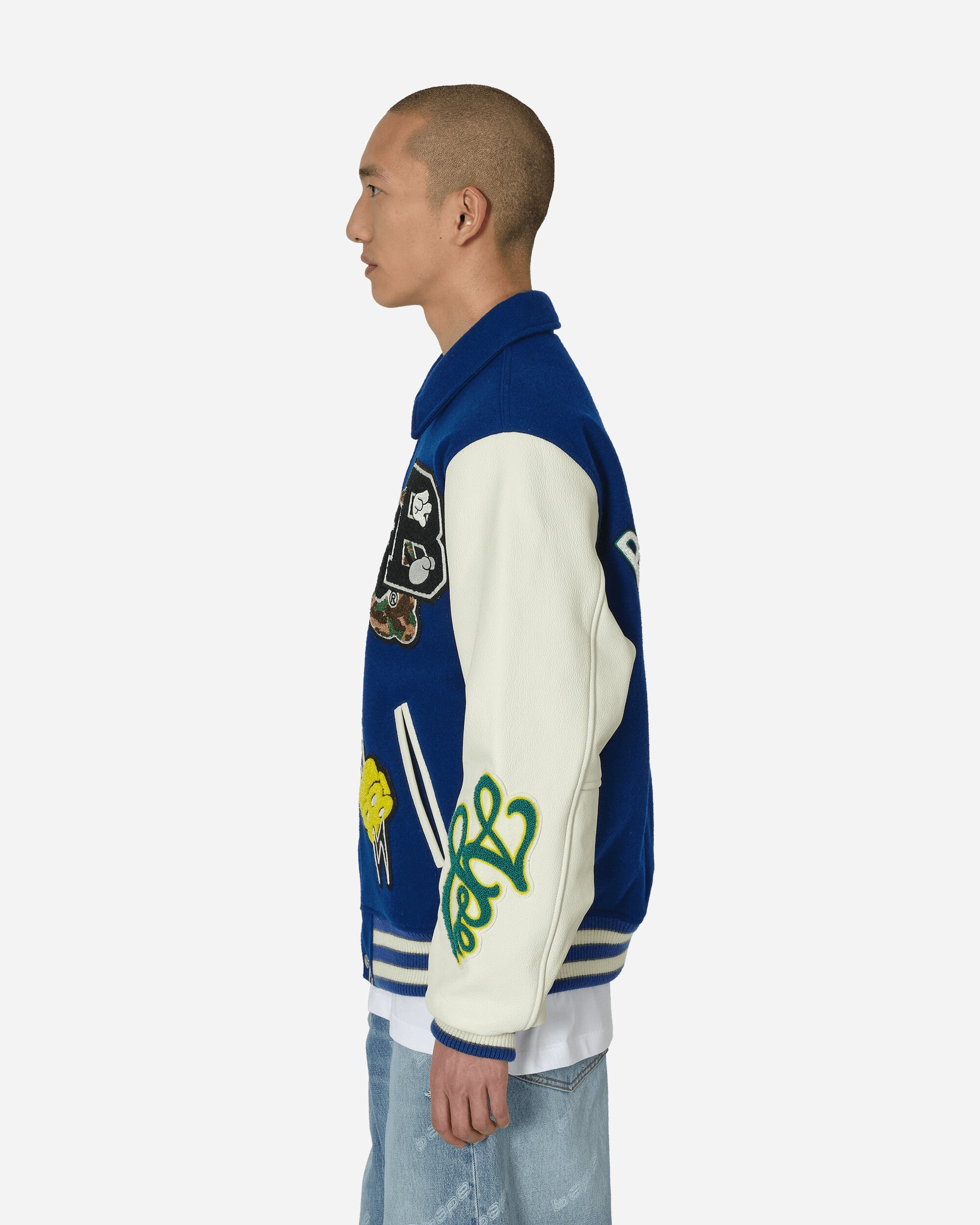 Bape Varsity Jacket Blue - 2