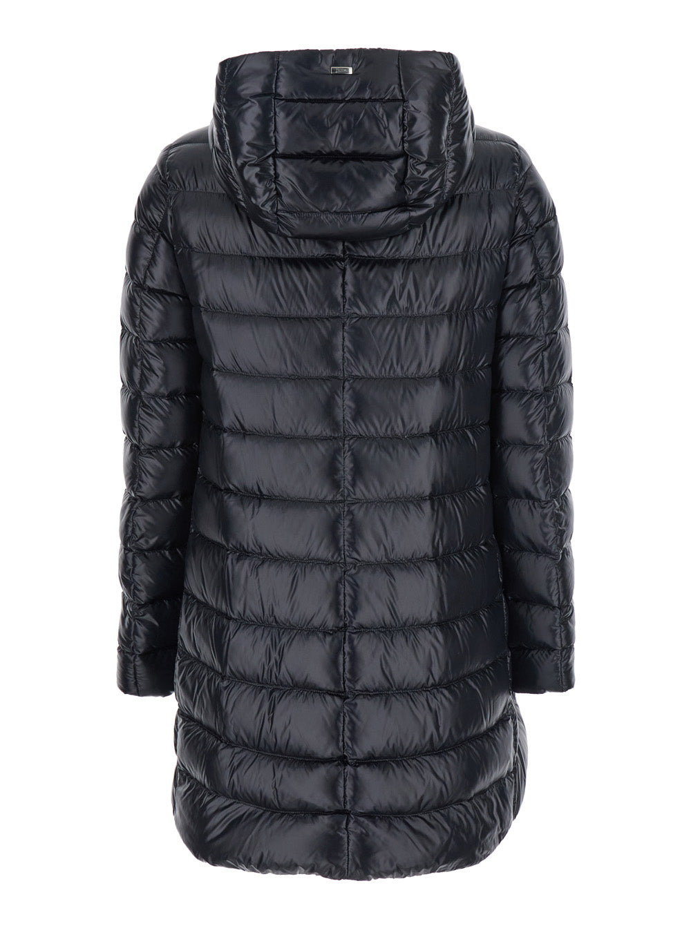 Herno Women Black Down Jacket With Fixed Hood And Two Front Welt Pockets With Zip In Tech Fabric Wom - 2