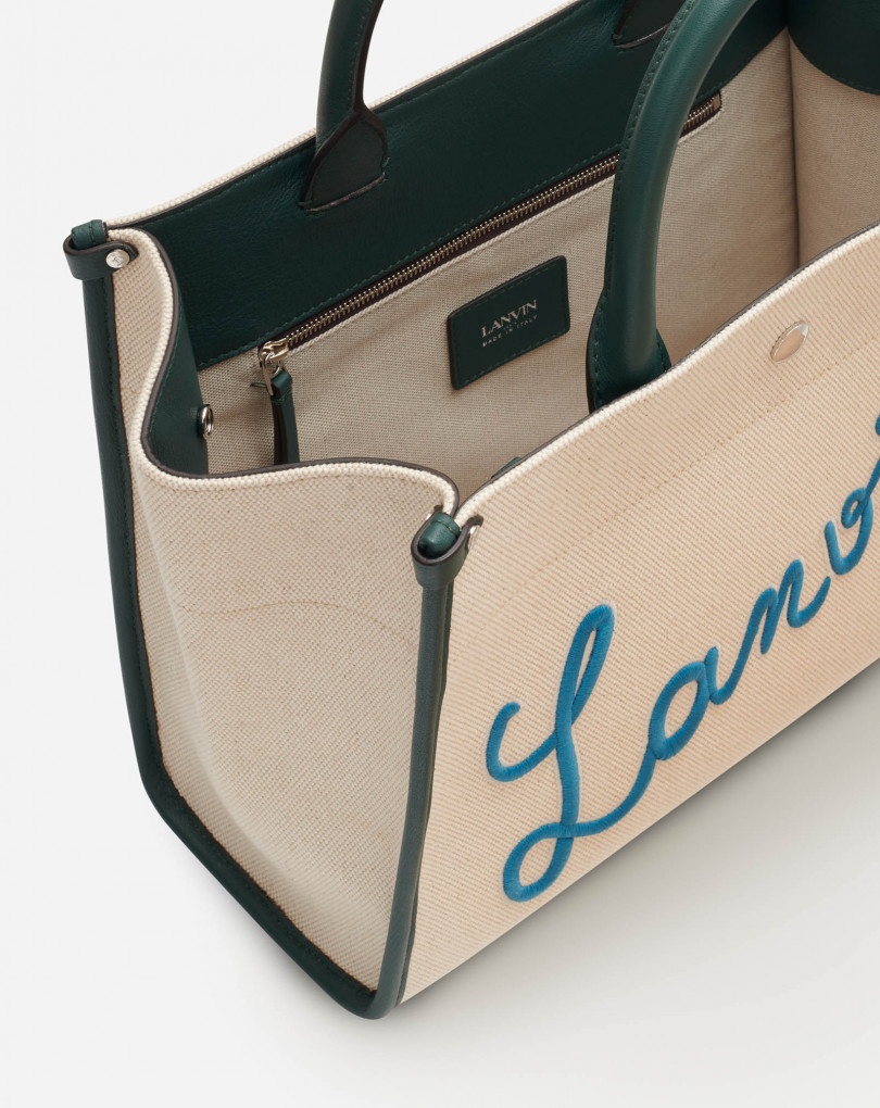 EMBROIDERED CANVAS IN&OUT BAG SM - 6