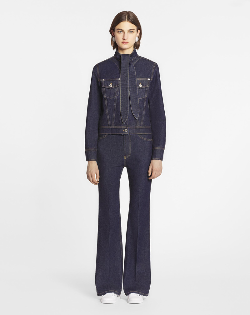 Lanvin ASCOT COLLAR JACKET IN DENIM outlook