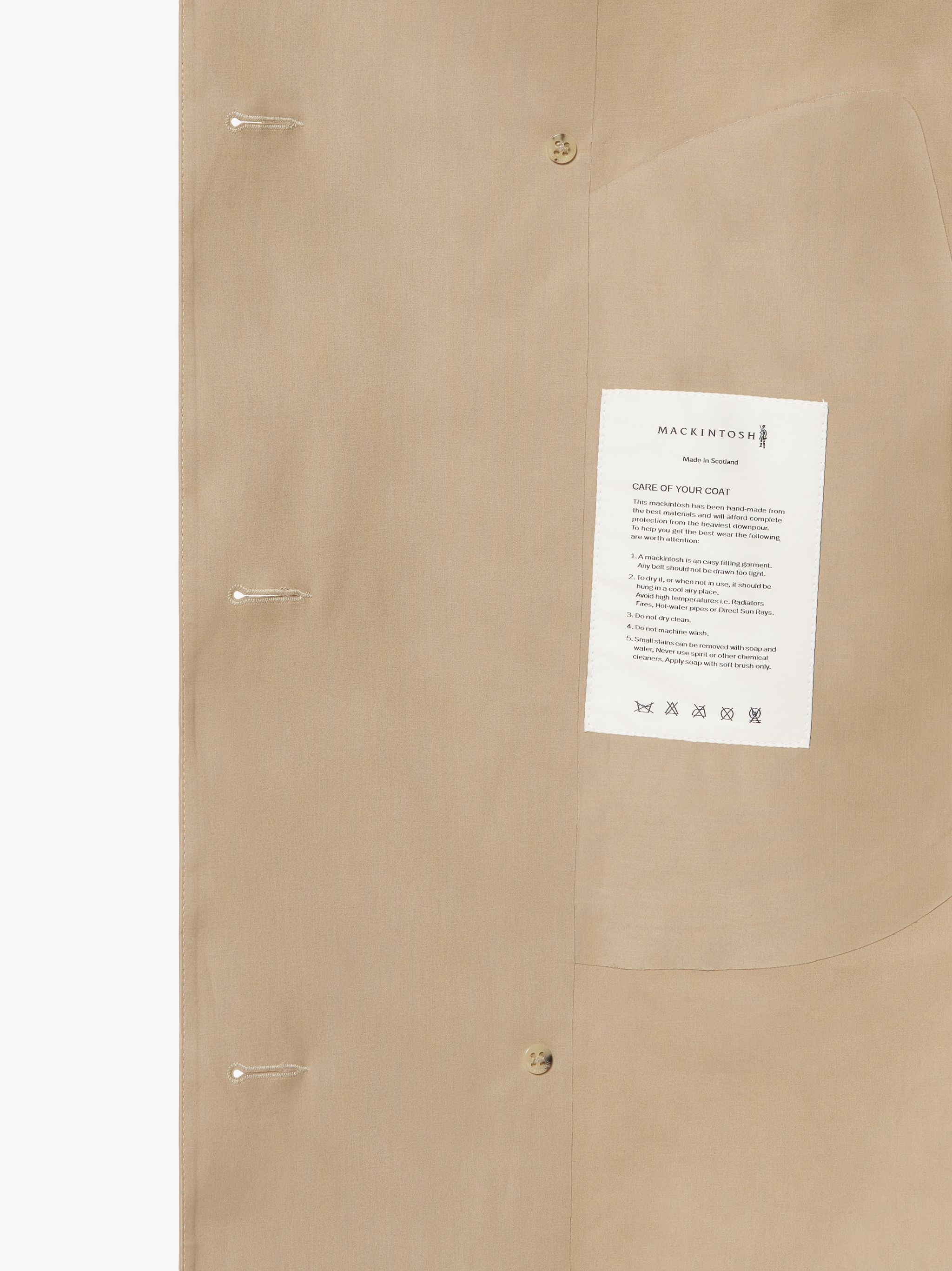 BERLIN FAWN X INK BONDED COTTON TRENCH COAT | GRF-304 - 6