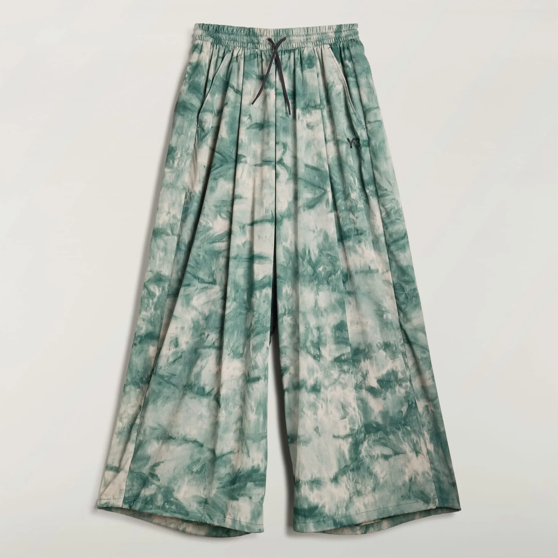 Y-3 RAW EDGE 3 STRIPES AOP WIDE PANTS - 1