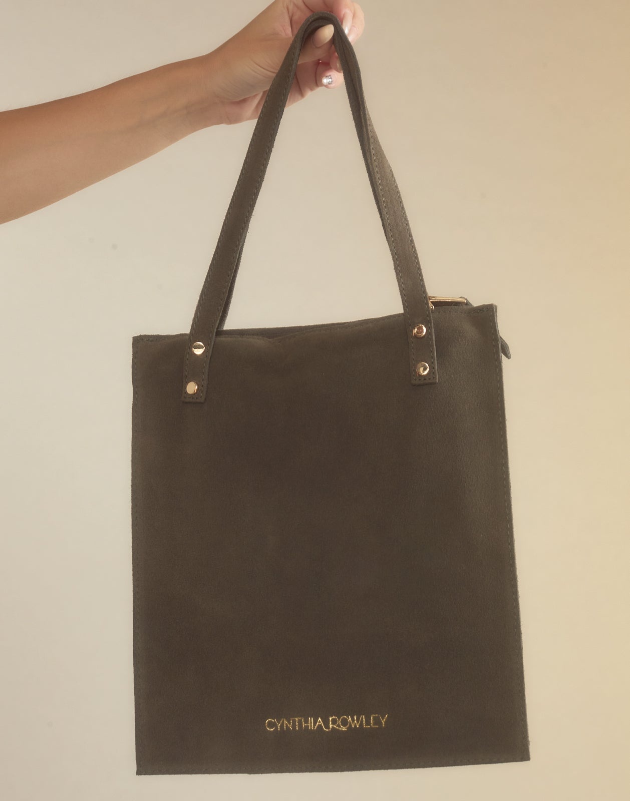 Sleek Suede Tote - 3