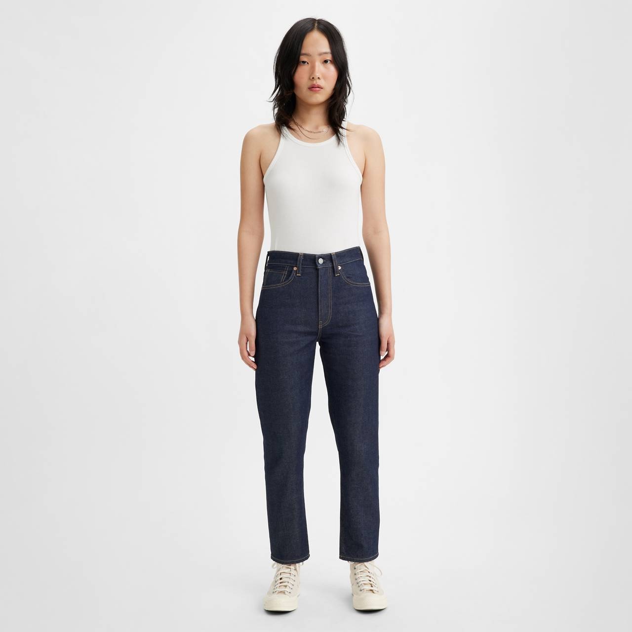 JAPANESE SELVEDGE HIGH RISE BOYFRIEND WOMEN'S JEANS - 2