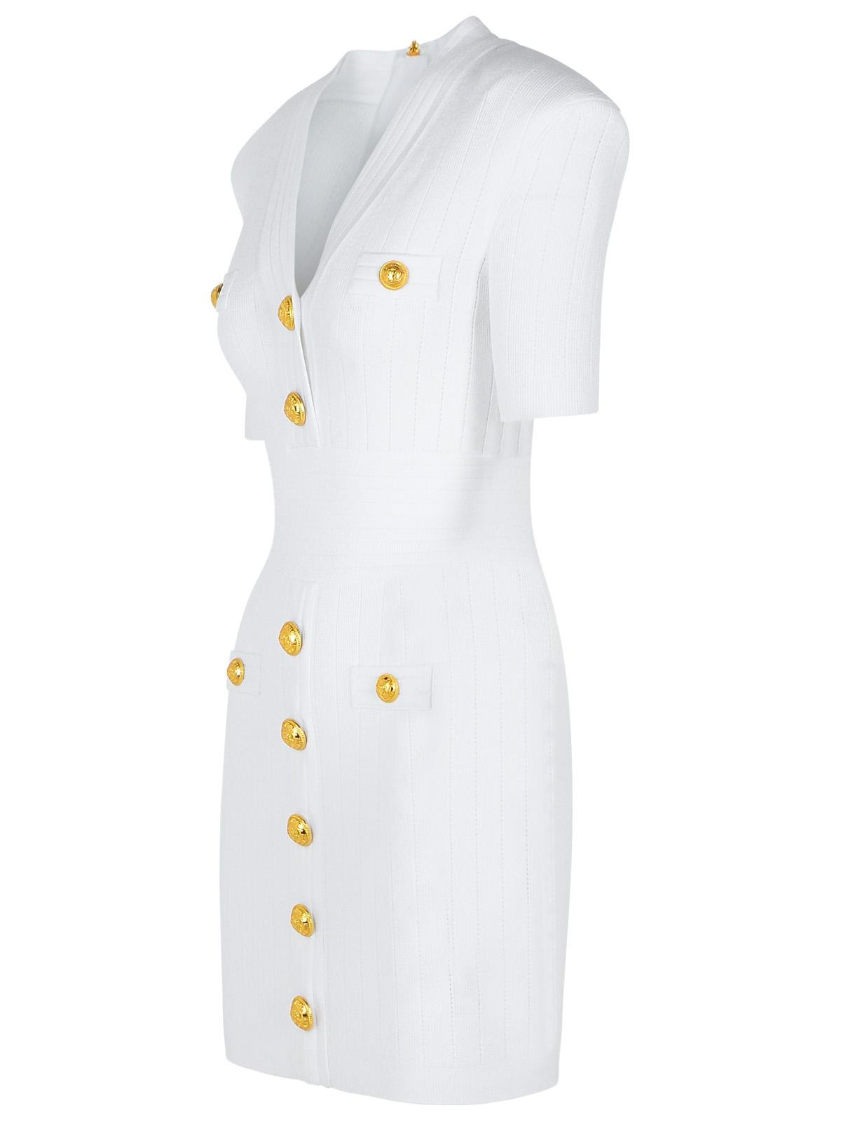 Balmain White Viscose Blend Dress Women - 2